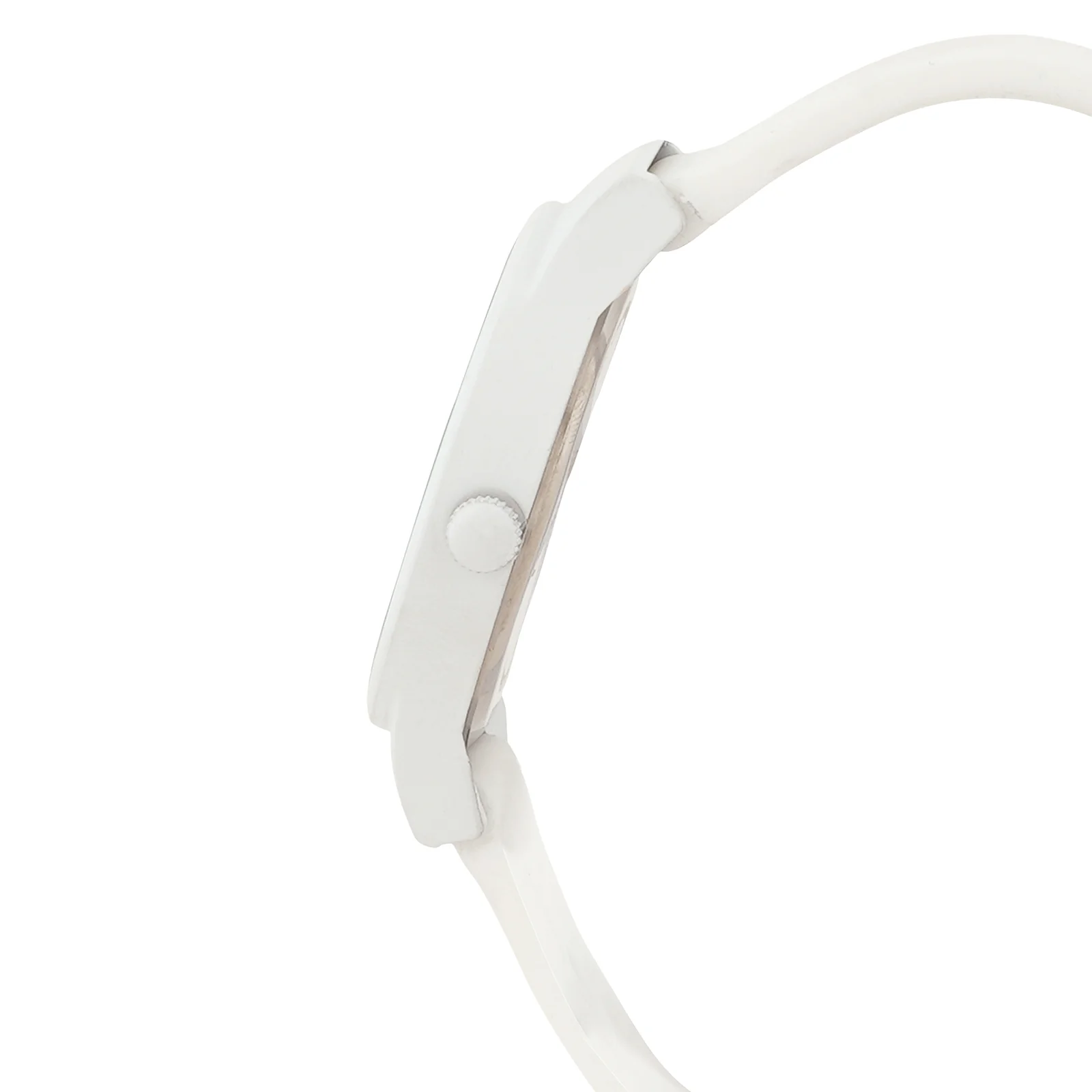 Riviera White Large Dial Silicone Strap Unisex Watch - Image 6
