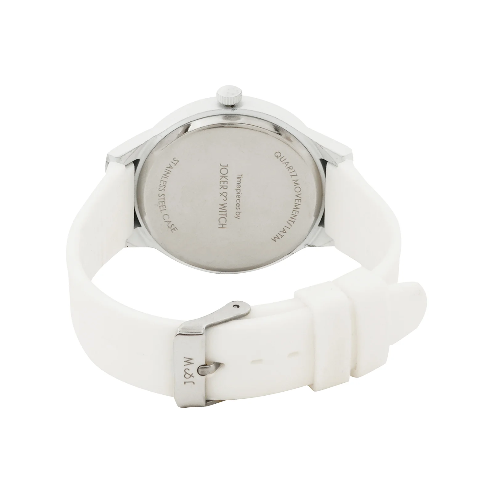Riviera White Large Dial Silicone Strap Unisex Watch - Image 7