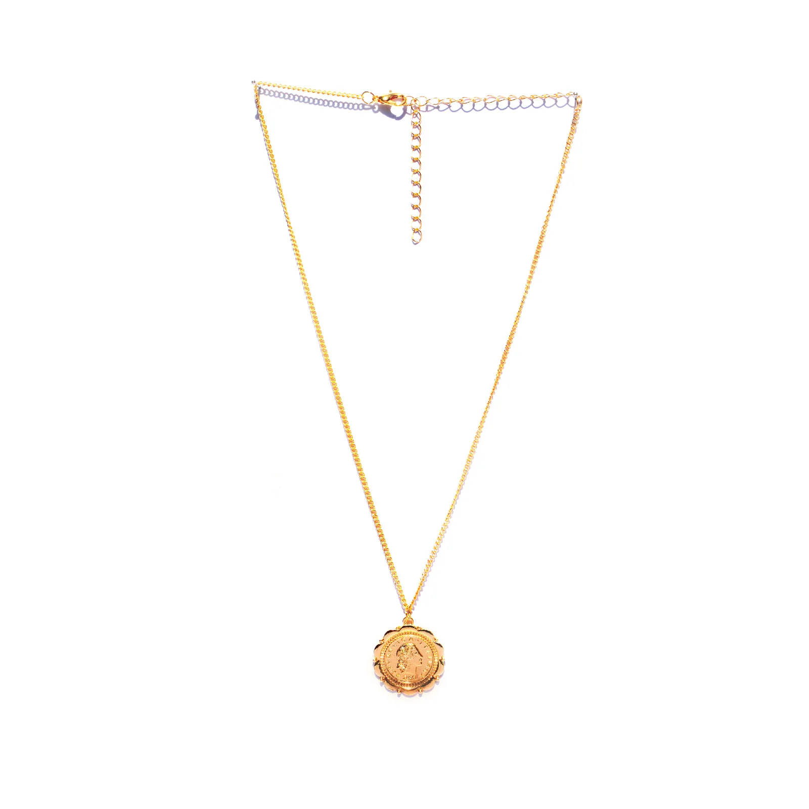 Roman Multi Pendant Layered Necklace - Image 4