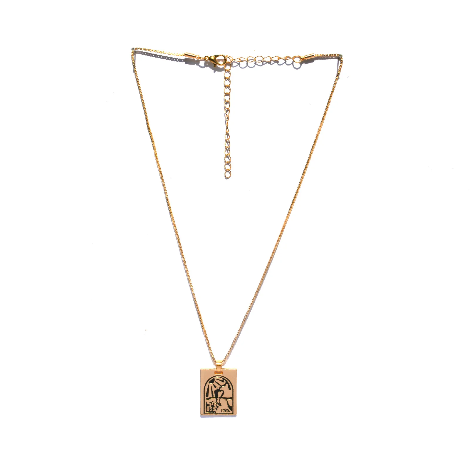 Roman Multi Pendant Layered Necklace - Image 5