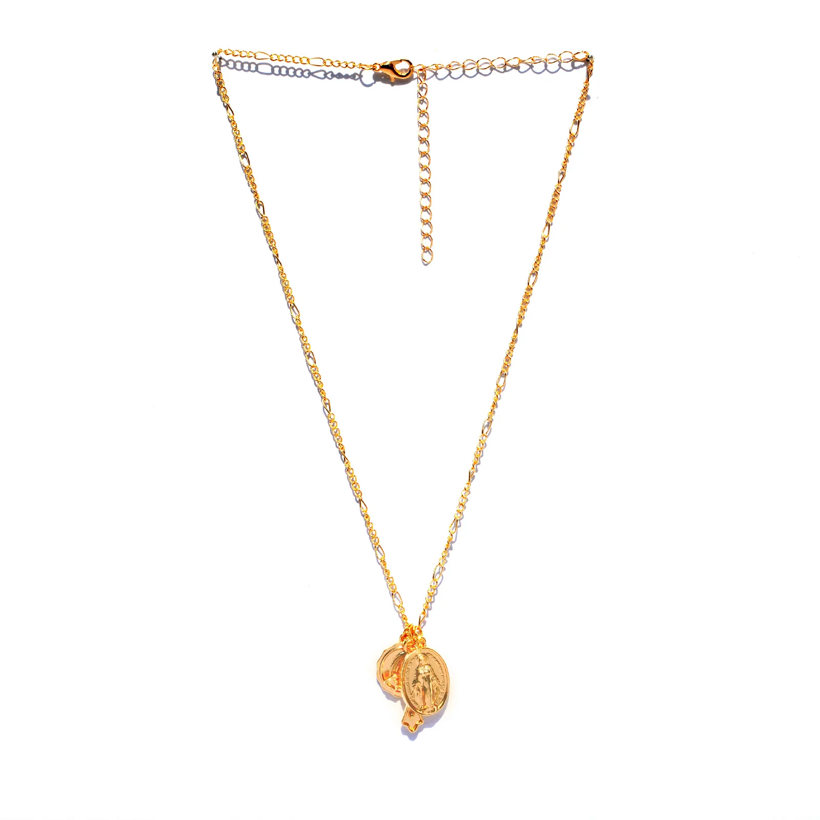 Roman Multi Pendant Layered Necklace - Image 6