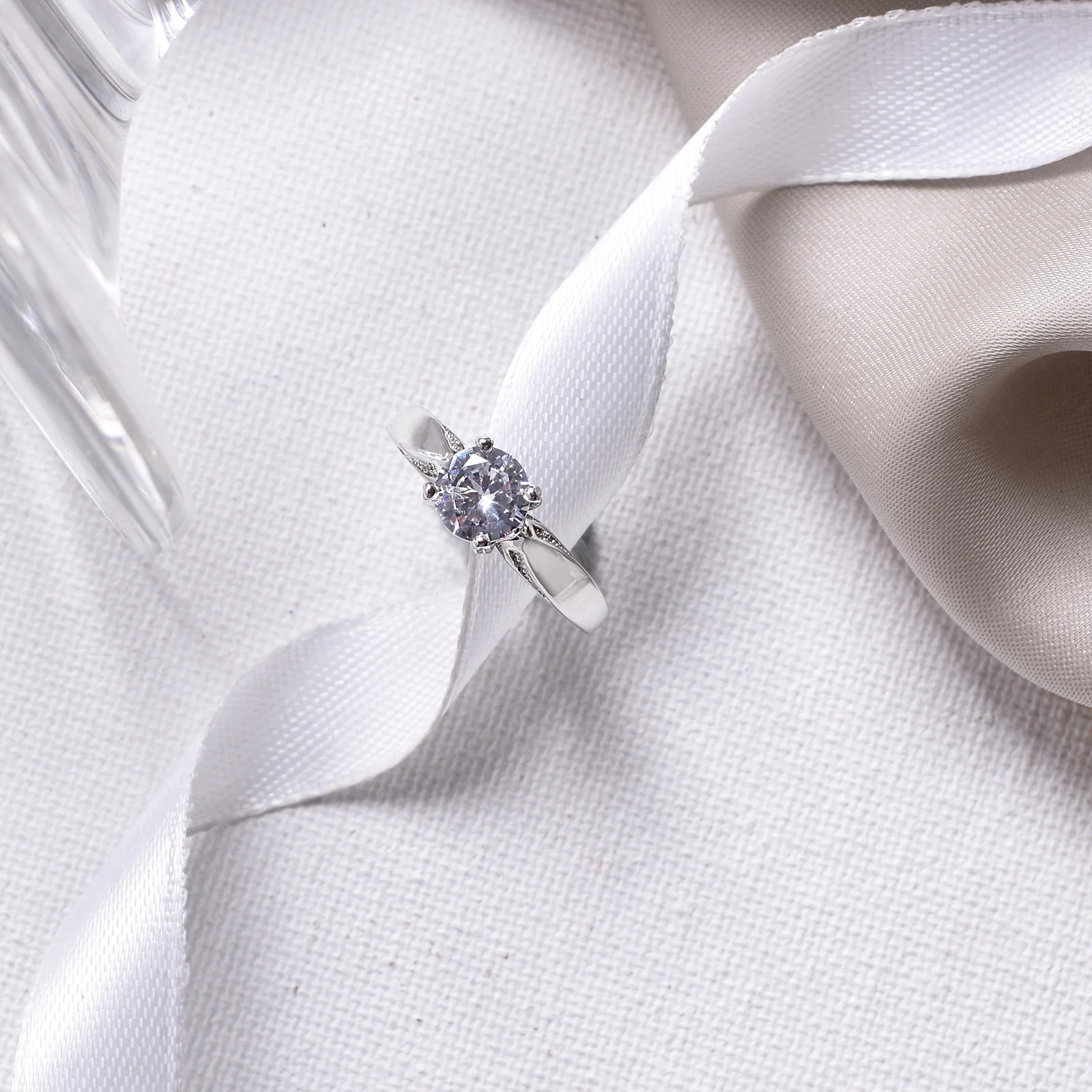 Rora Square Cut Silver Ring - Image 2