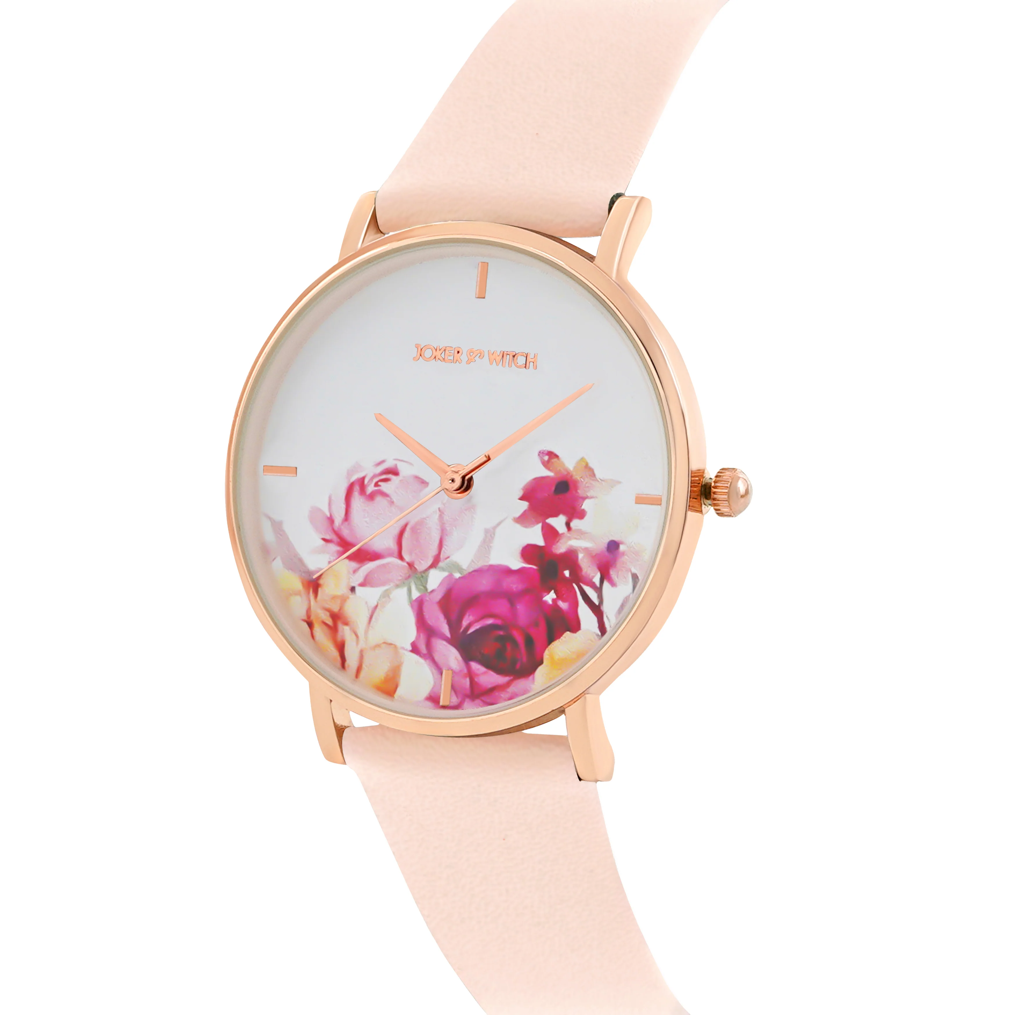 Printed Rosaline White Medium Dial Pink PU Strap Women's Watch - Image 4
