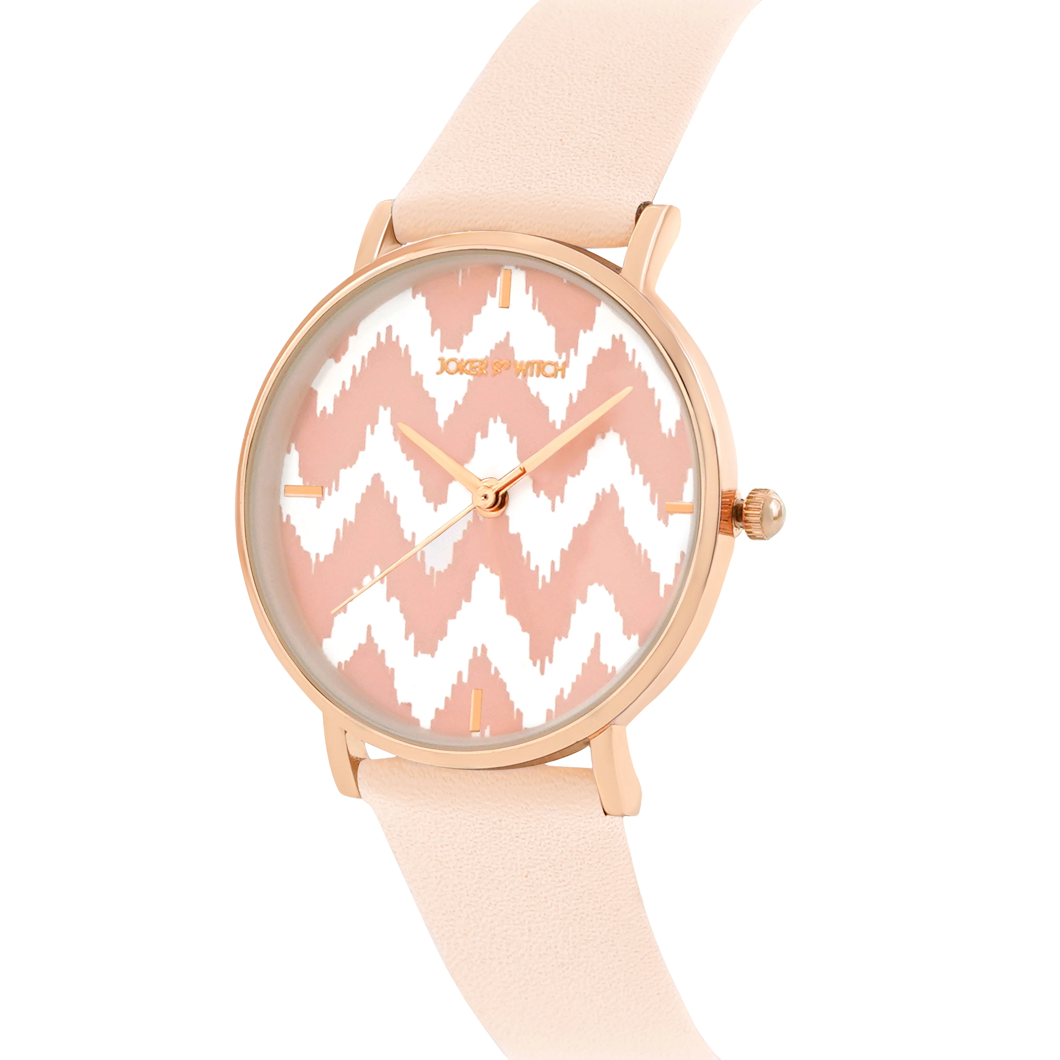 Printed Roseate Pink Medium Dial PU Strap Women's Watch - Image 4