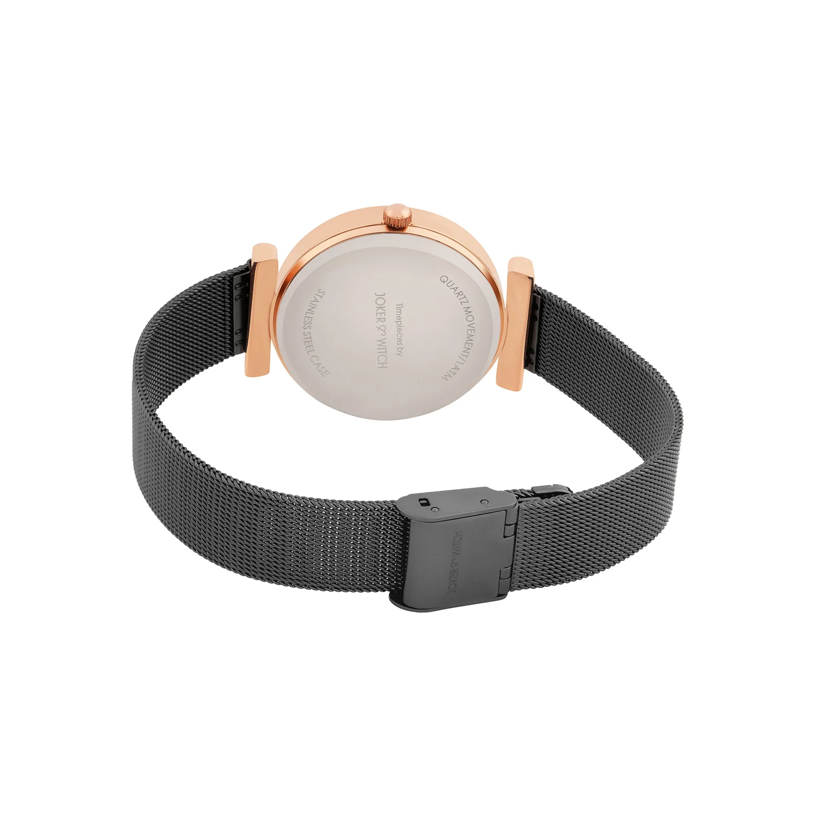 Rosebud Black Medium Dial Mesh Strap Women's Watch - Image 6