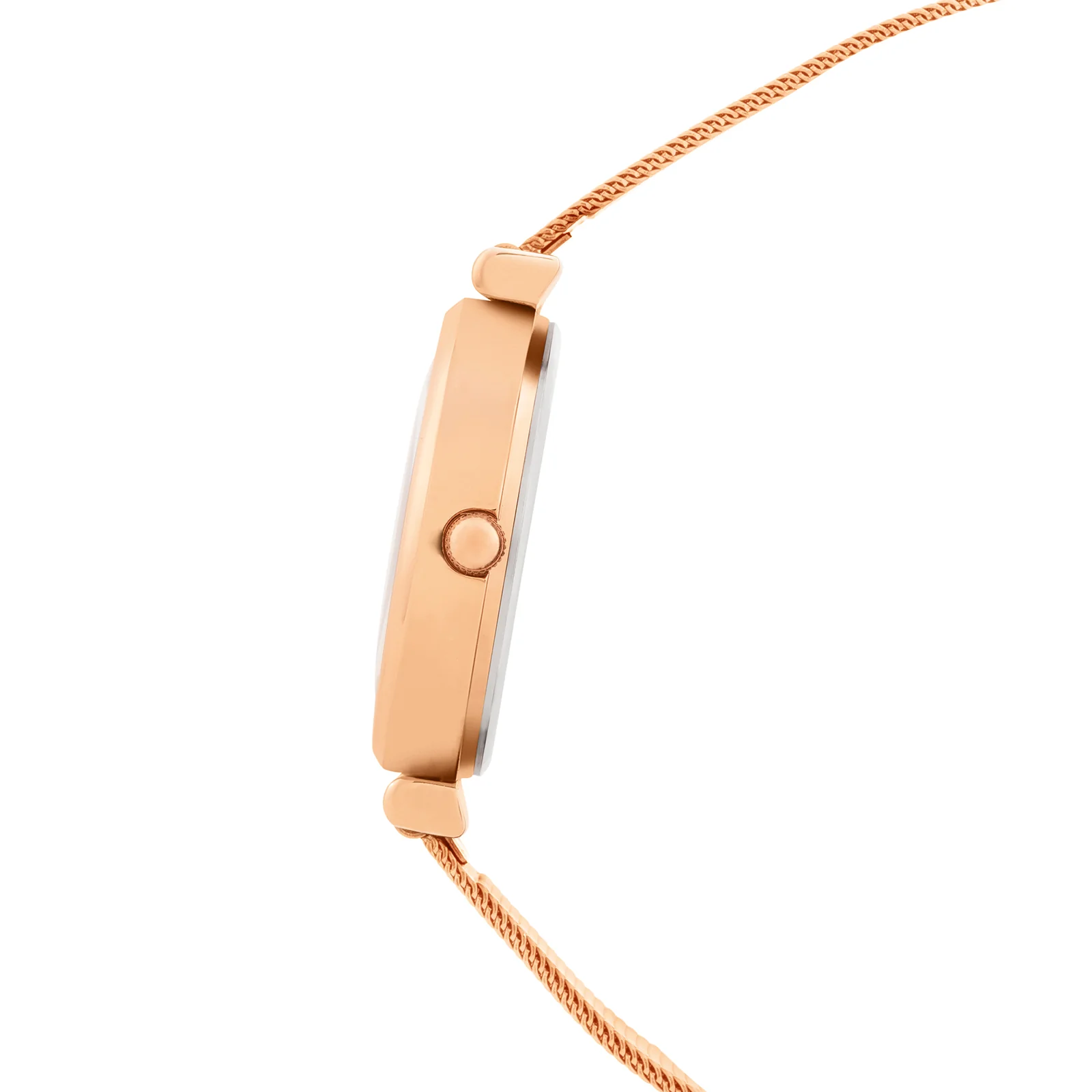 Rosebud Serenity White Medium Dial Rose Gold Mesh Strap Women's Watch - Image 5