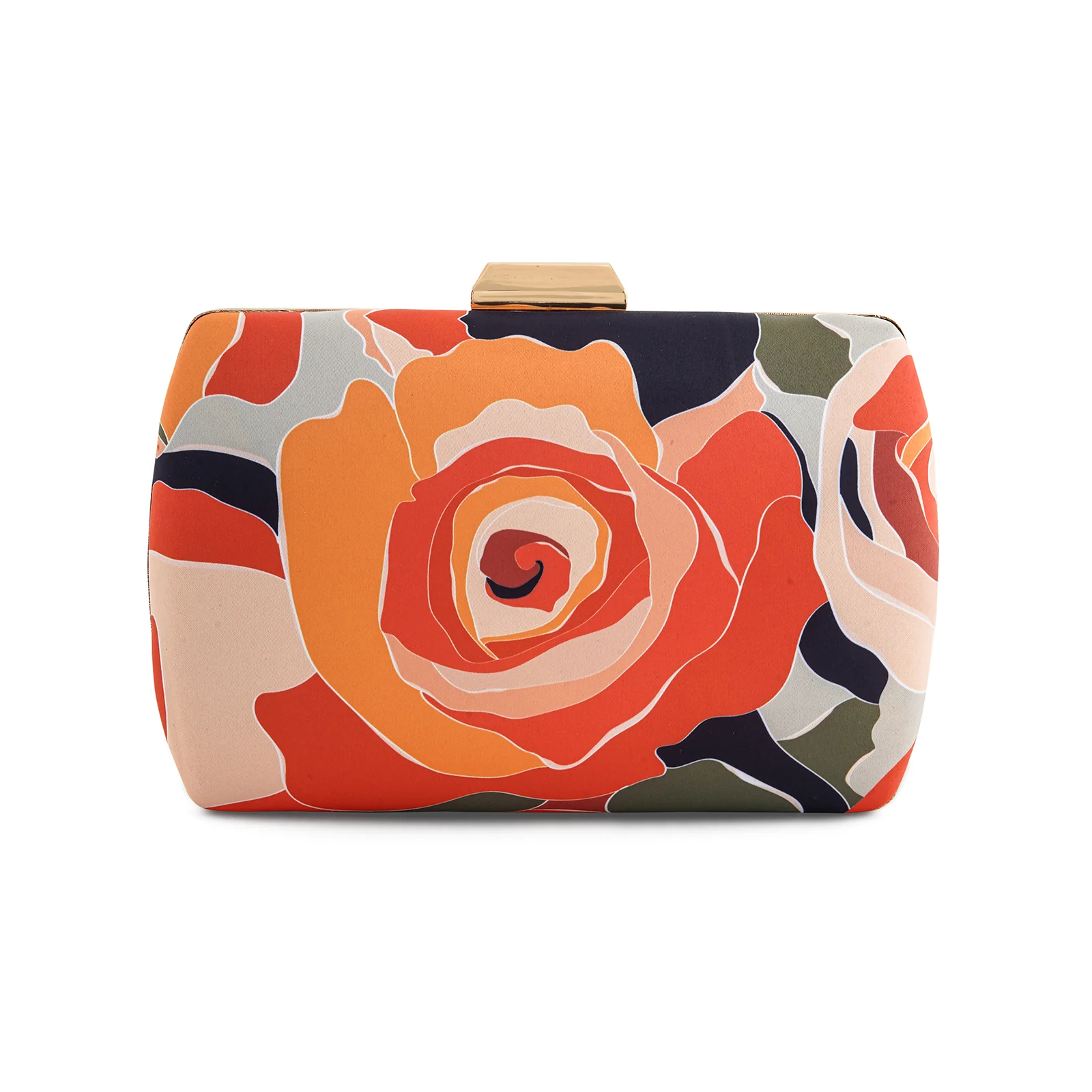 Rosey Salsa Multicolour Printed Clutch - Image 4