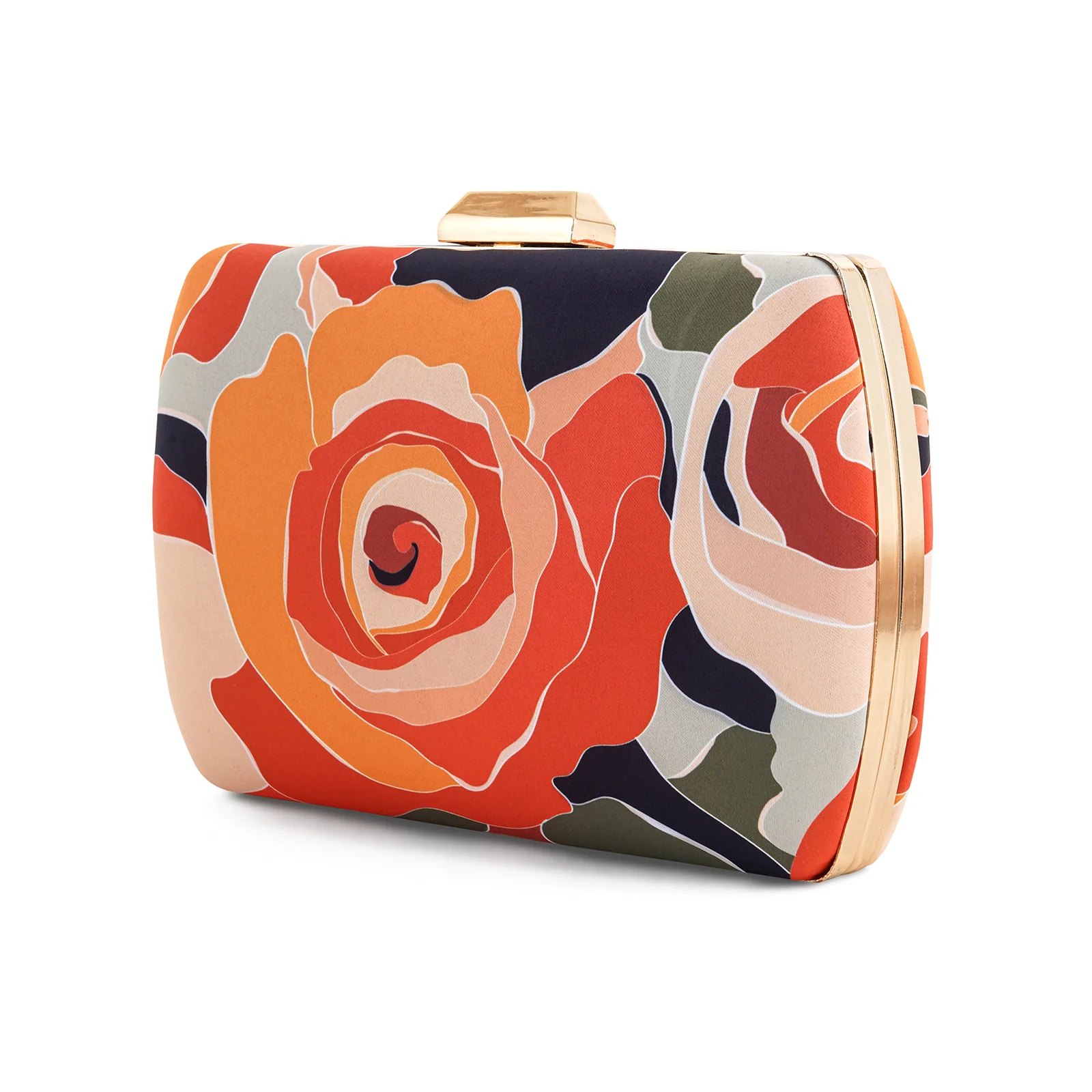 Rosey Salsa Multicolour Printed Clutch - Image 5
