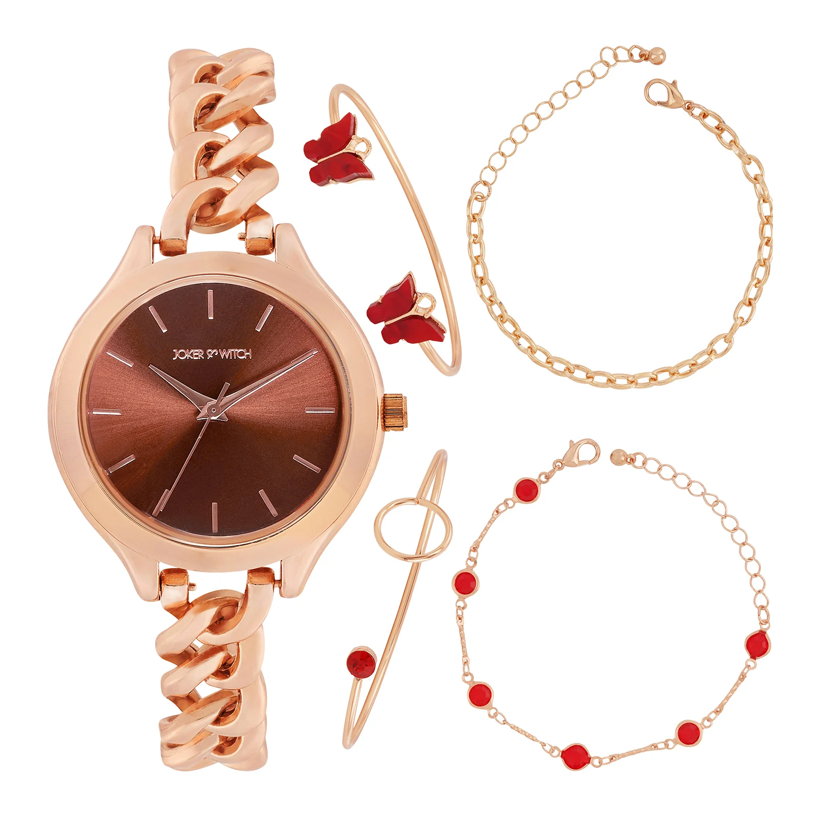 Rosy Vein  Watch Bracelet Stack - Image 2