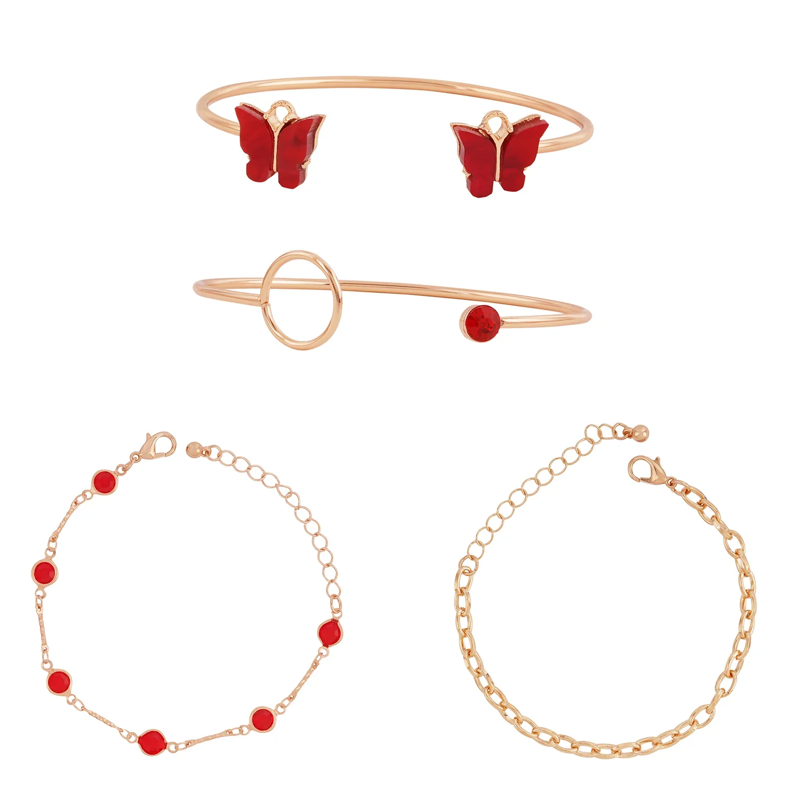 Rosy Vein  Watch Bracelet Stack - Image 5