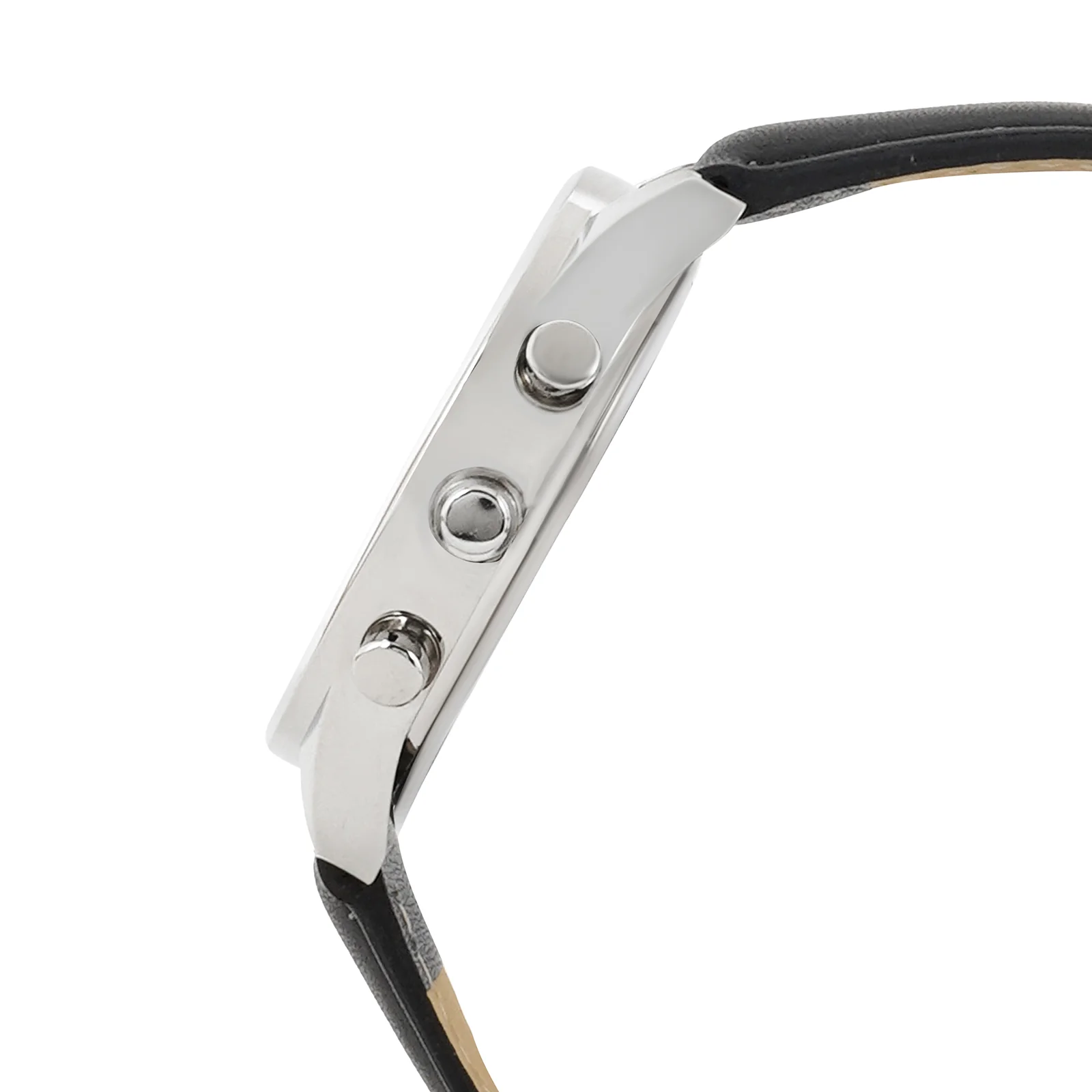 Rover Black Large Dial PU Strap Men's Watch - Image 5