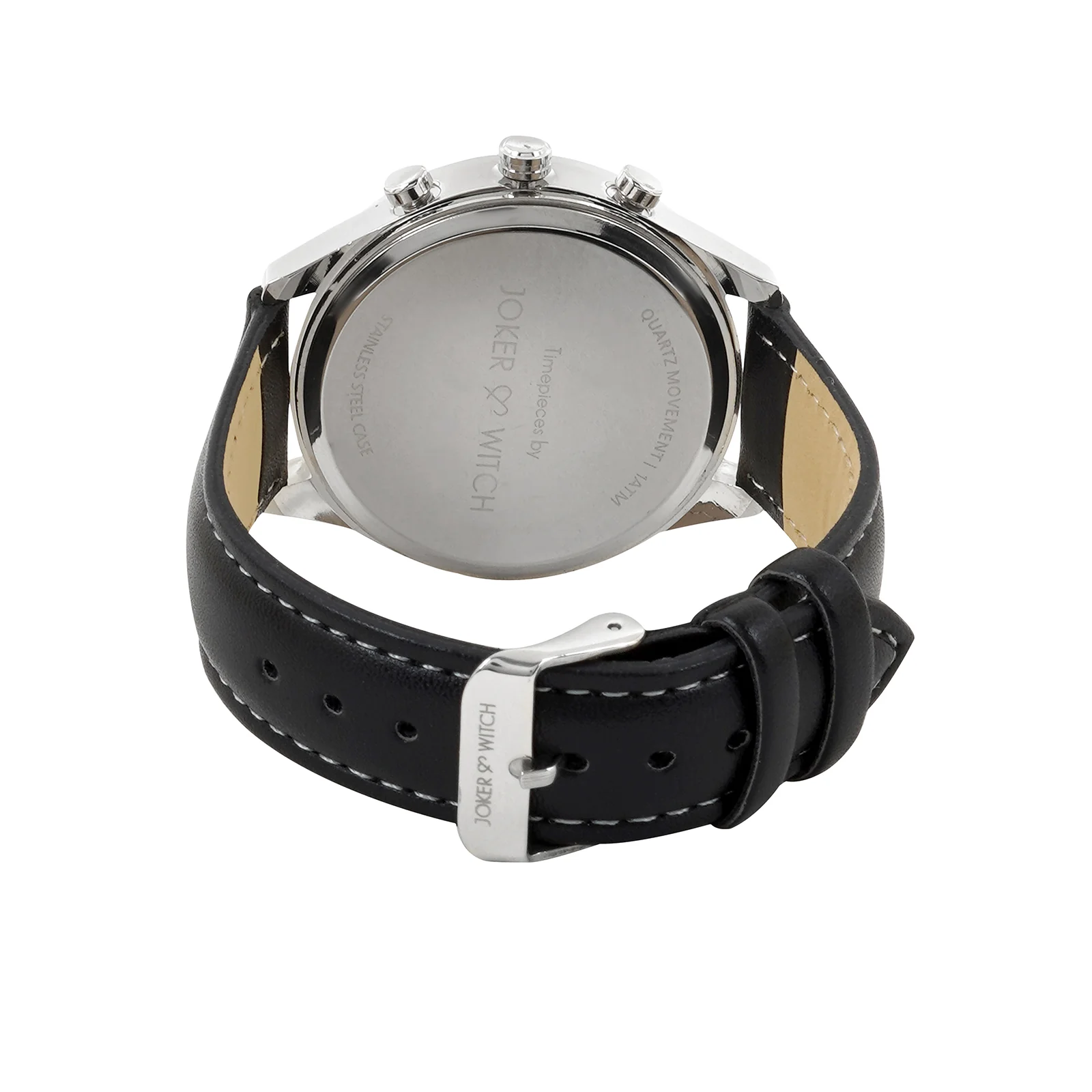 Rover Black Large Dial PU Strap Men's Watch - Image 6