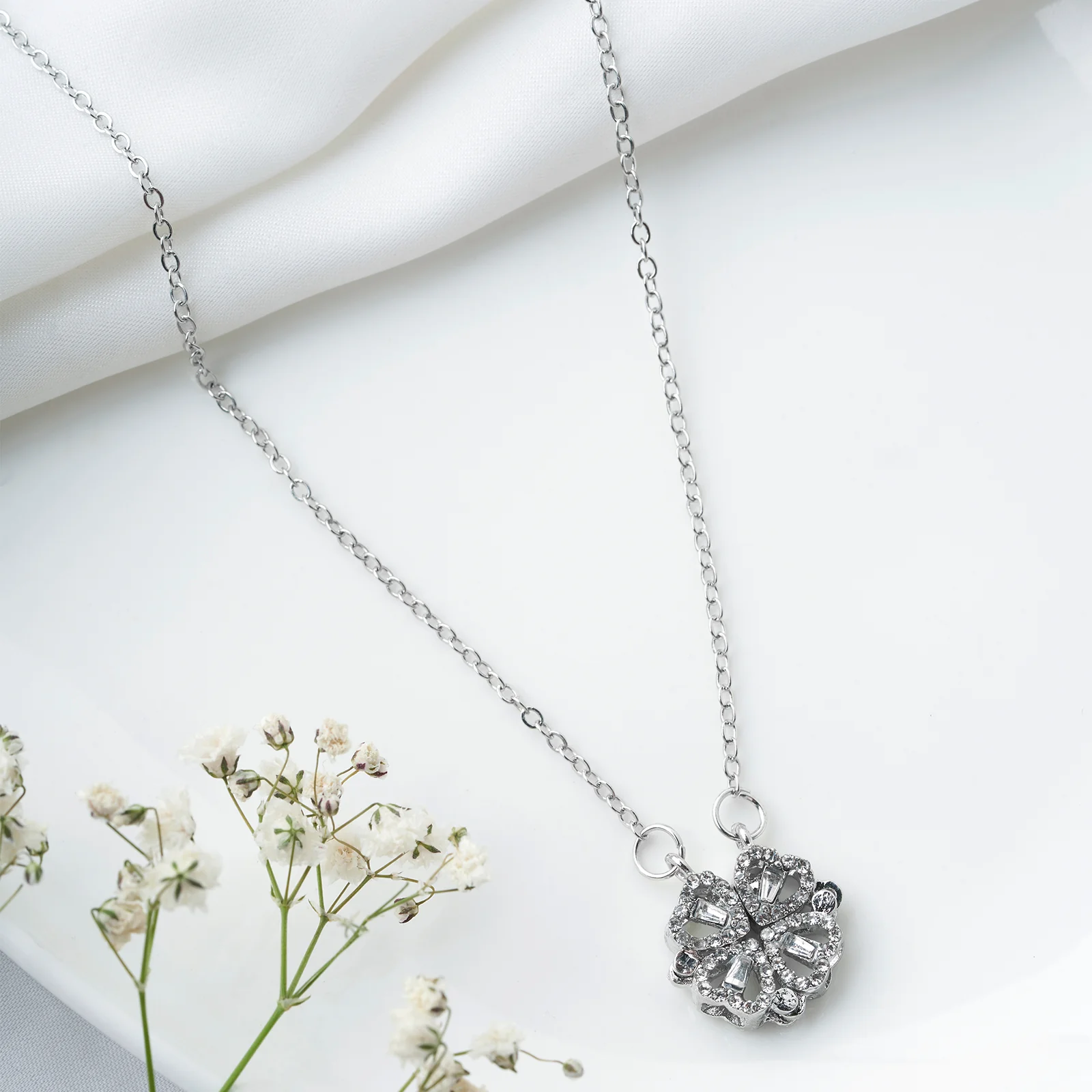 Roxanne two in one Silver Necklace - Image 2