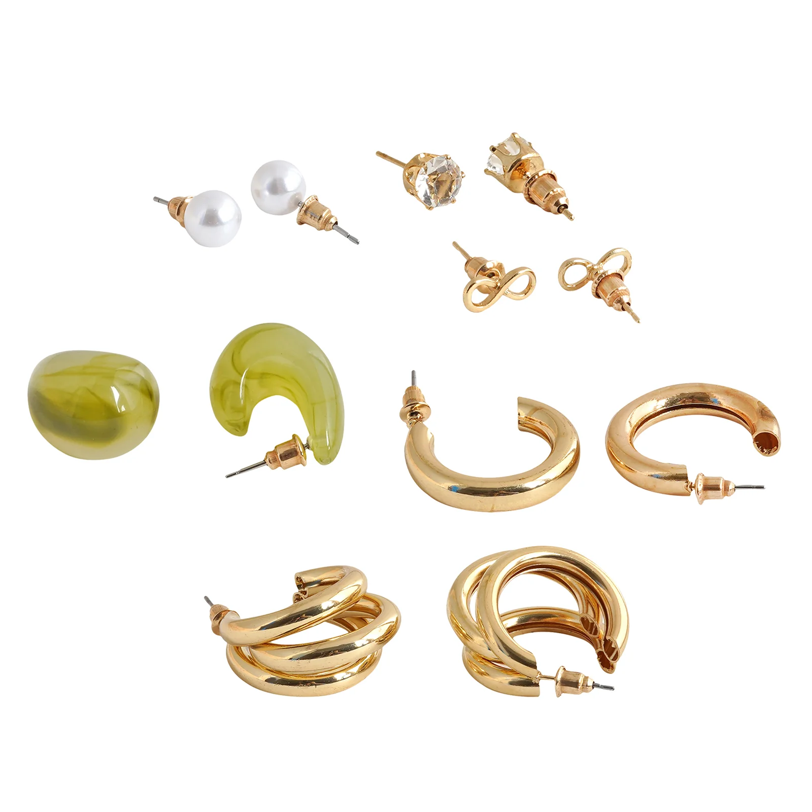 Sage Hoop-Stud Combo Set - Image 4