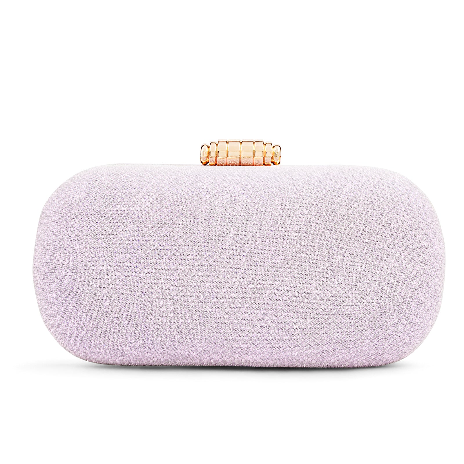 Salma Lavendar Glam Metallic Clutch - Image 5