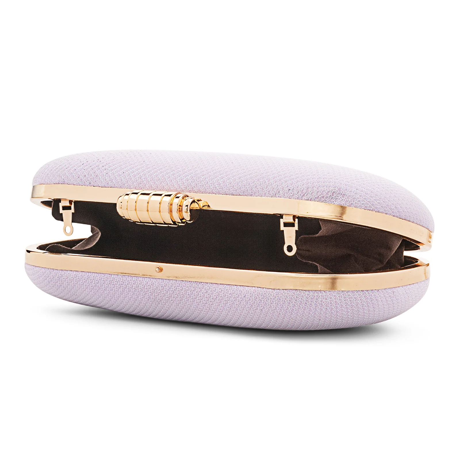 Salma Lavendar Glam Metallic Clutch - Image 7