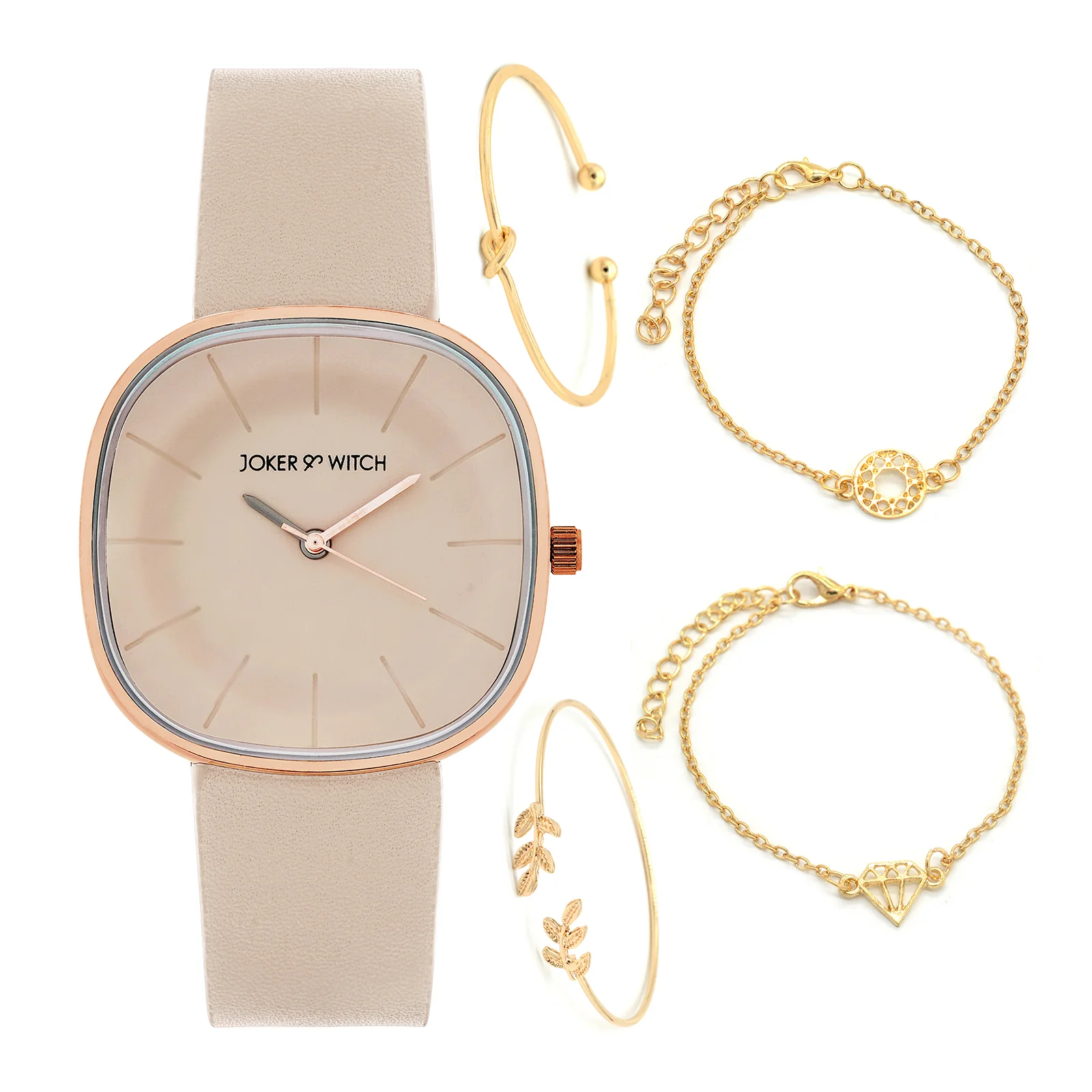 Sand Rose Watch Bracelet Stack - Image 2