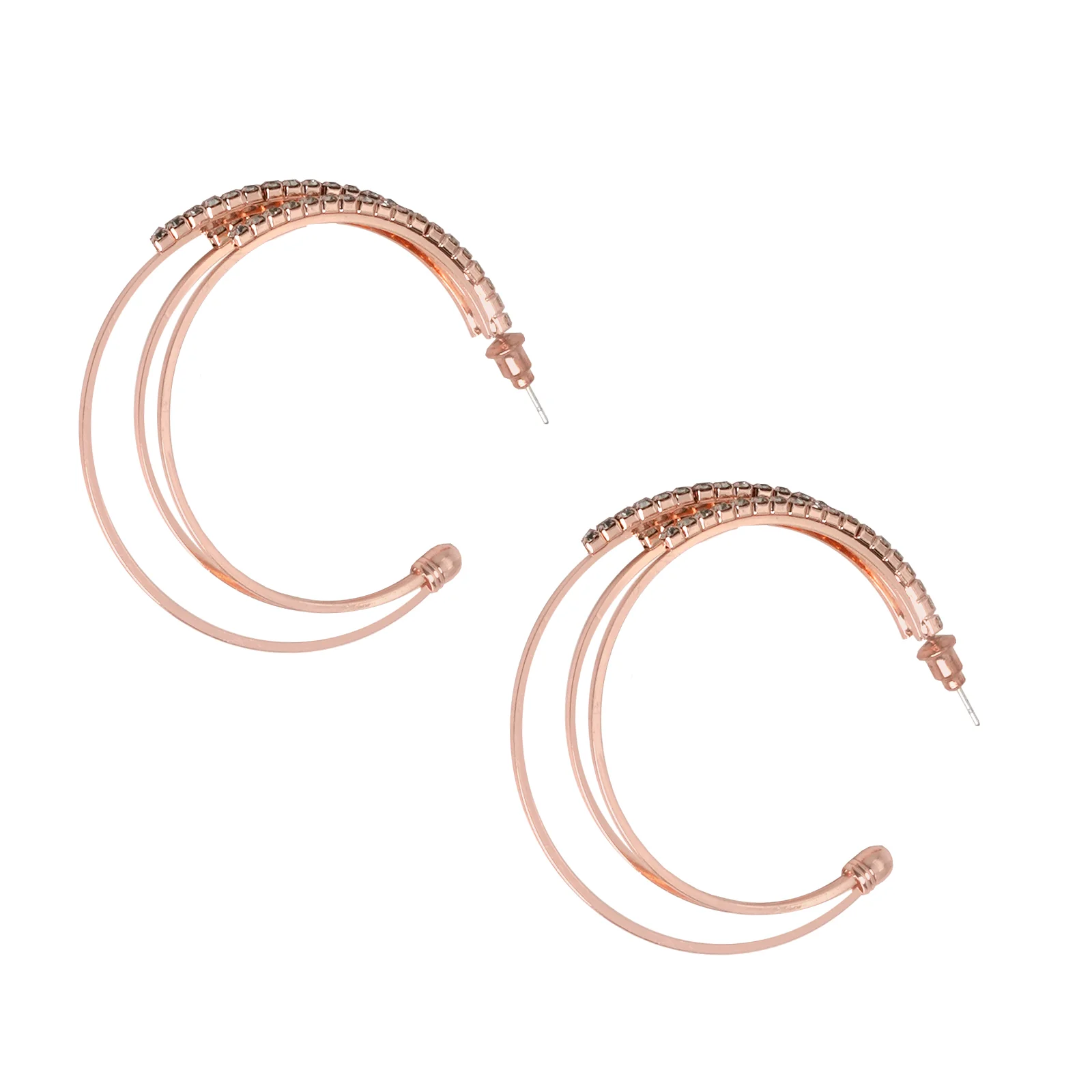 Saturday Night Rose Gold Hoops - Image 5