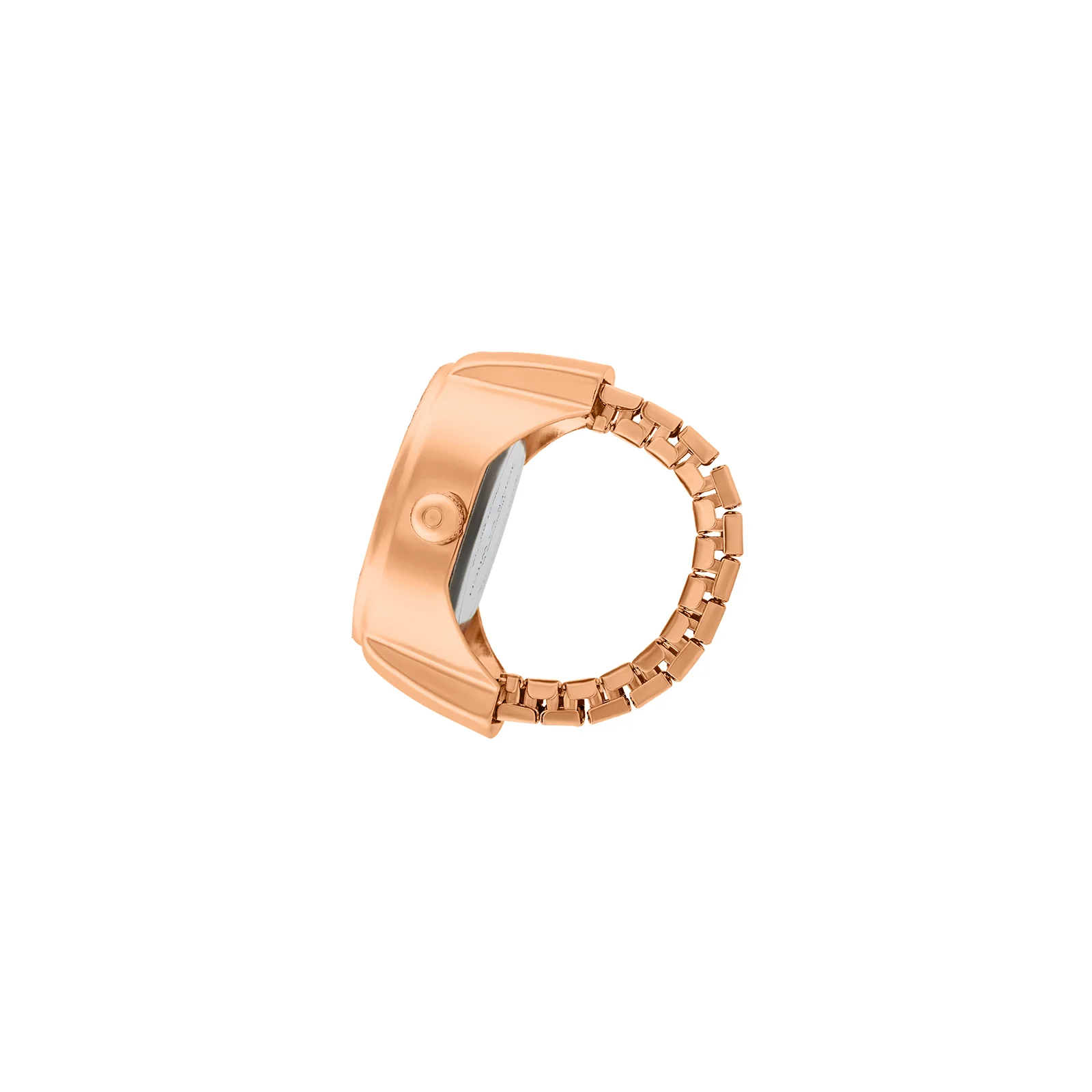 Savanna Zebra Mini Dial Rose Gold Women's Ring Watch - Image 5