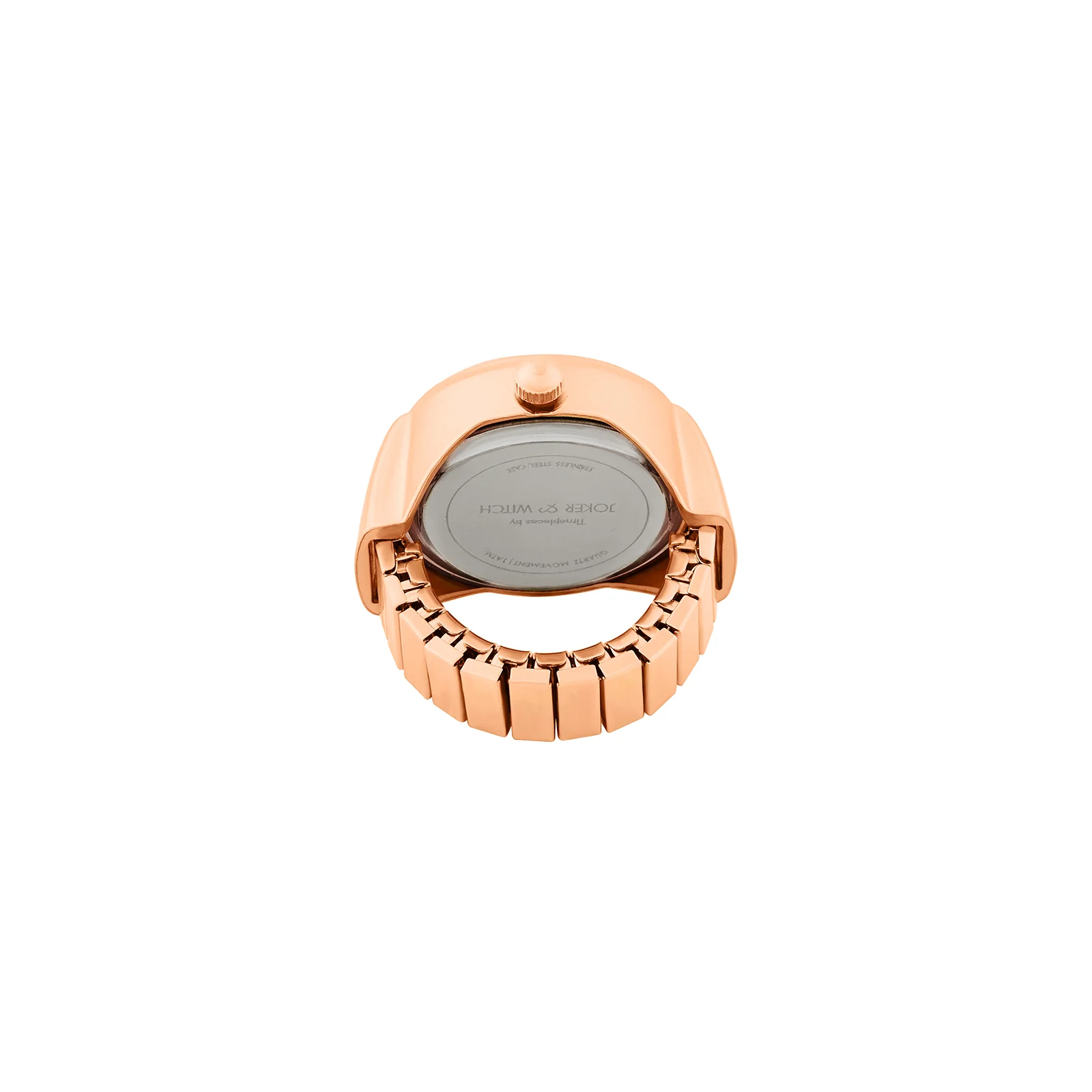 Savanna Zebra Mini Dial Rose Gold Women's Ring Watch - Image 6