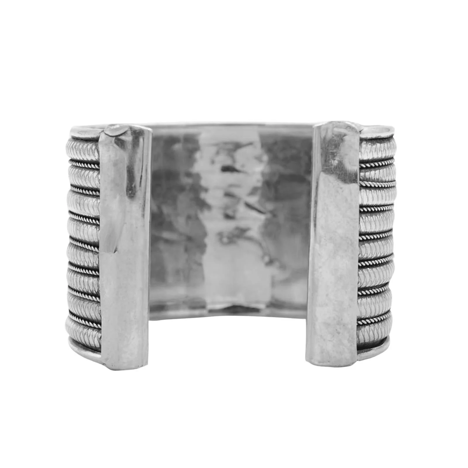 Seema Silver Oxidized Bracelet Cuff - Image 6