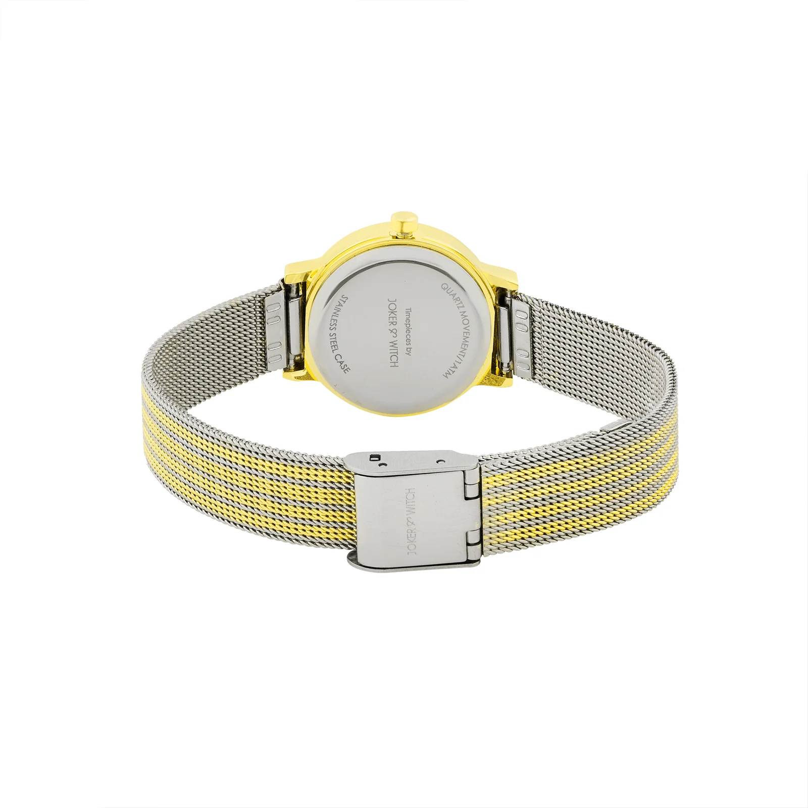 Serena Olive Mini Dial Dual Tone Mesh Strap Women's Watch - Image 6
