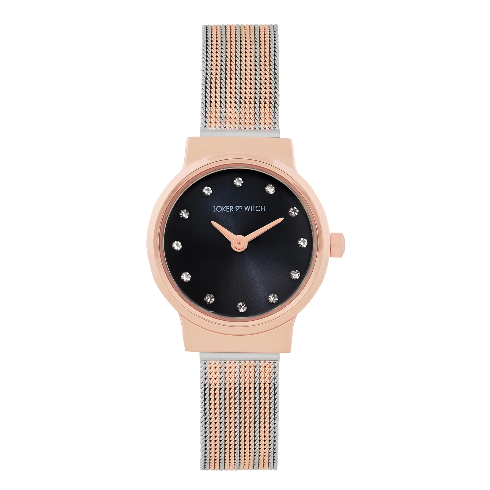 Serena Blue Mini Dial Dual Tone Mesh Strap Women's Watch - Image 3