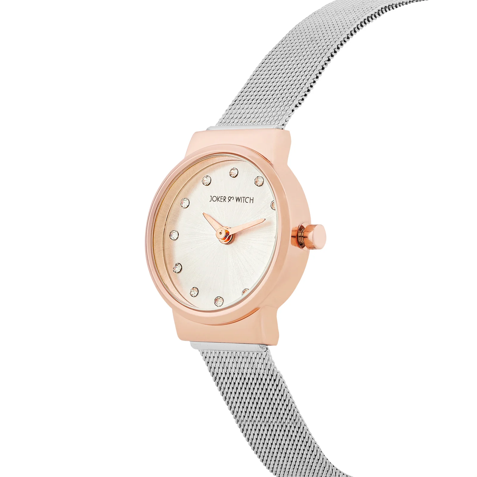 Serena Silver Mini Dial Mesh Strap Women's Watch - Image 4