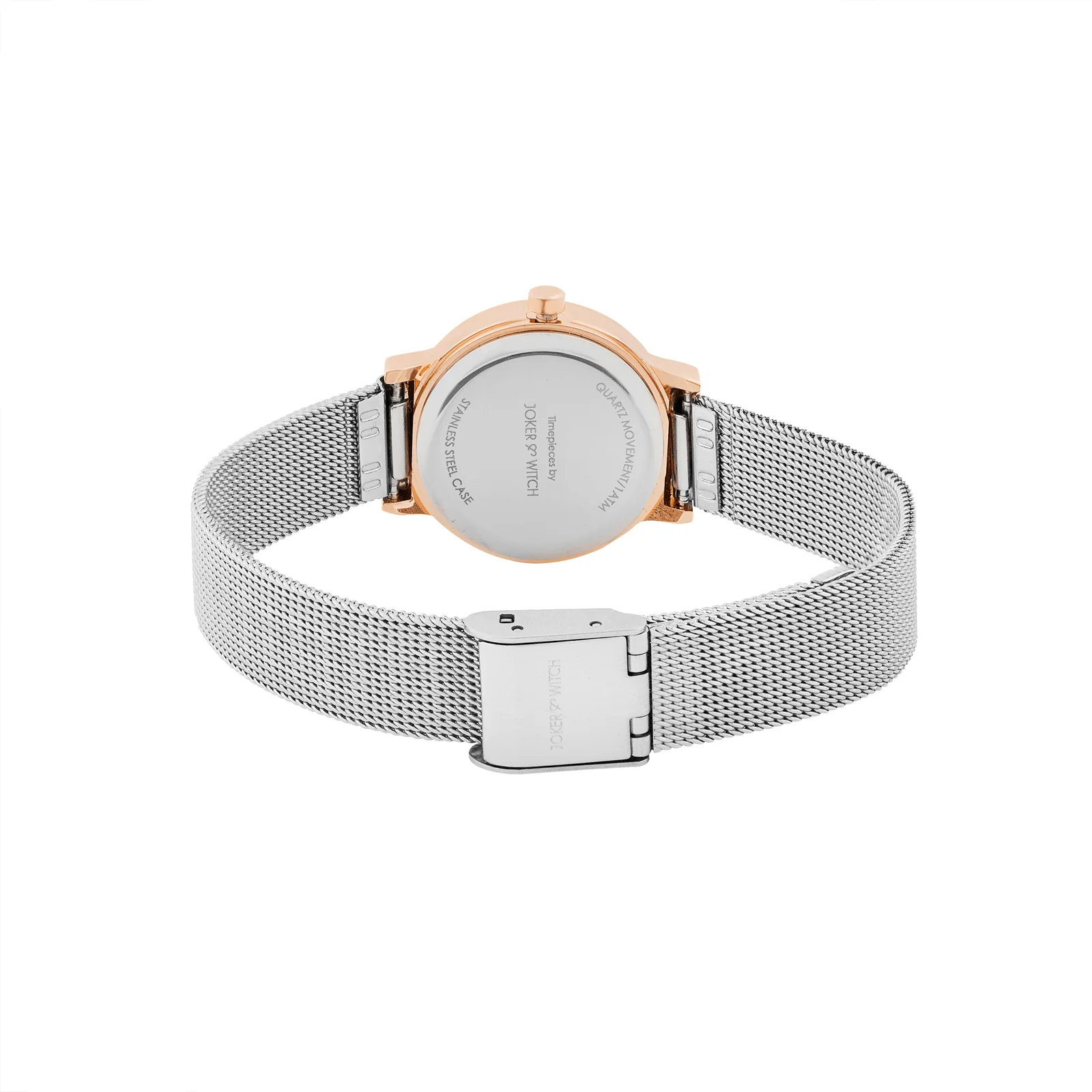 Serena Silver Mini Dial Mesh Strap Women's Watch - Image 6