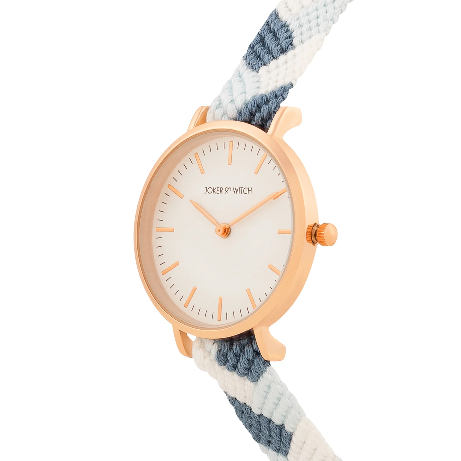 Serenity Loom White Medium Dial Blue Macrame Strap Women's Watch - Image 4