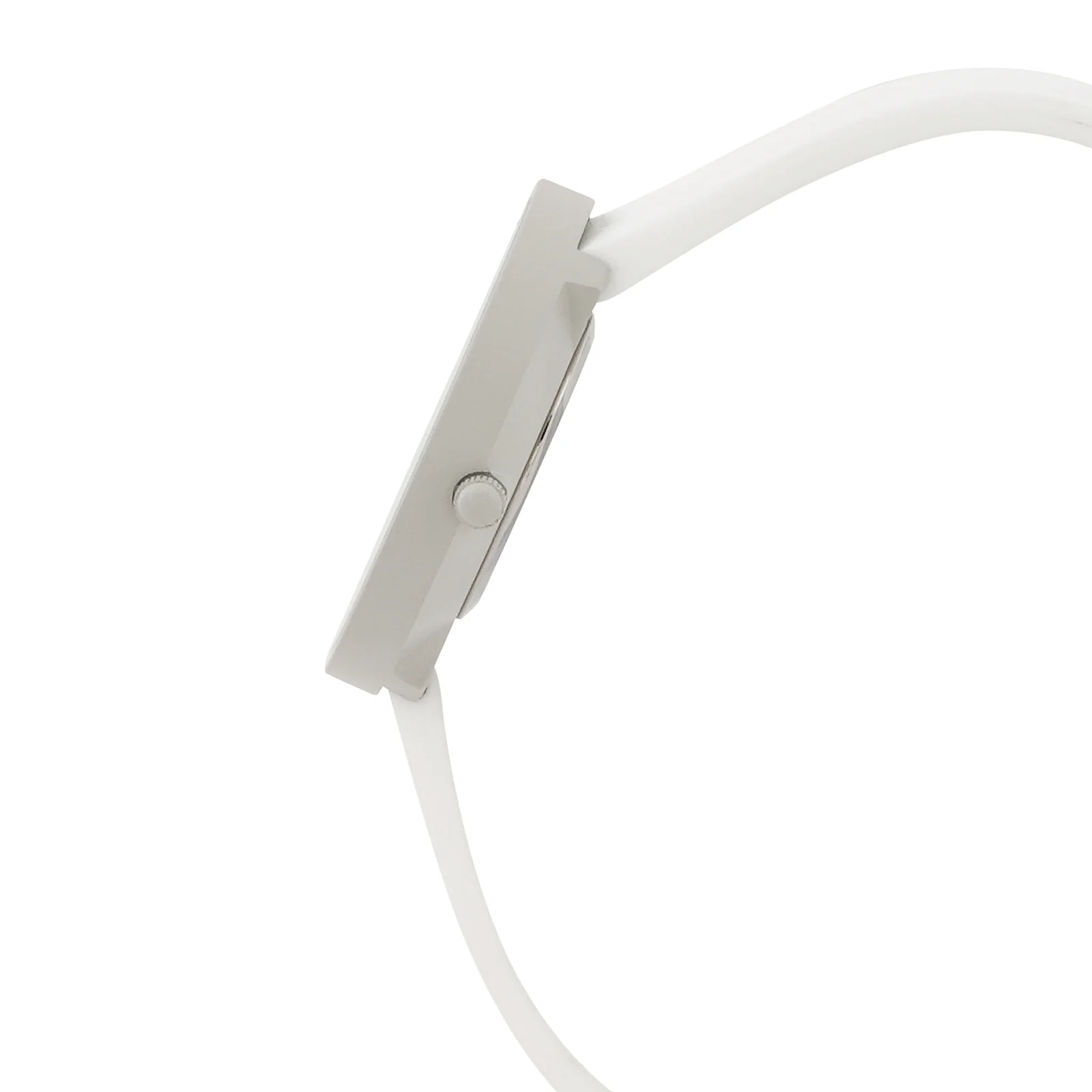 Duet Serenity Large Dial White Silicone Strap Unisex Watch - Image 5