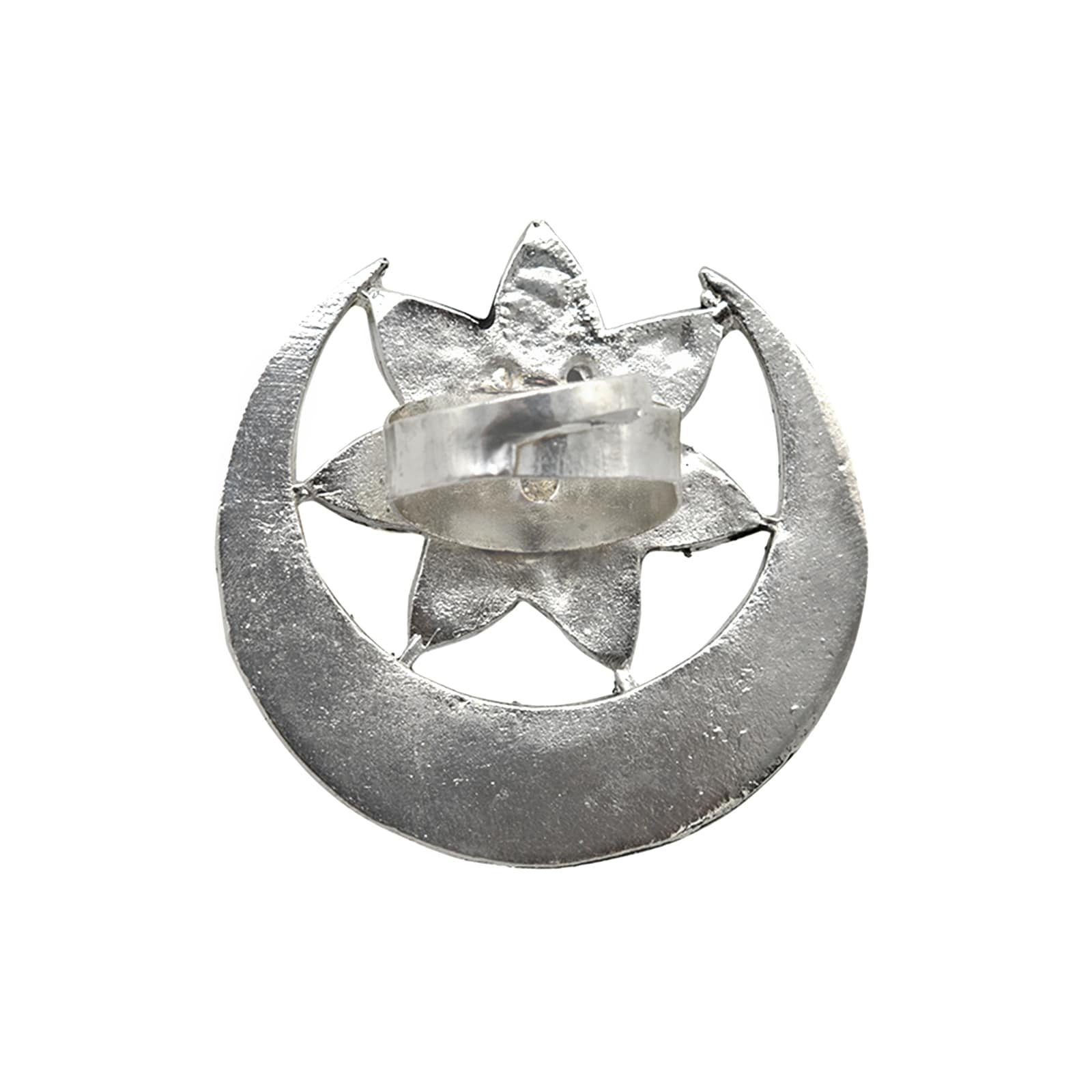 Shagun Silver Oxidized Mirror Ring - Image 8