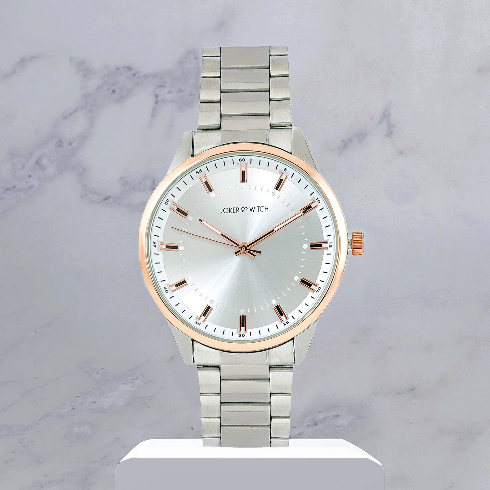Shanghai Silver Large Dial Linked Chain Strap Men's Watch - Image 2