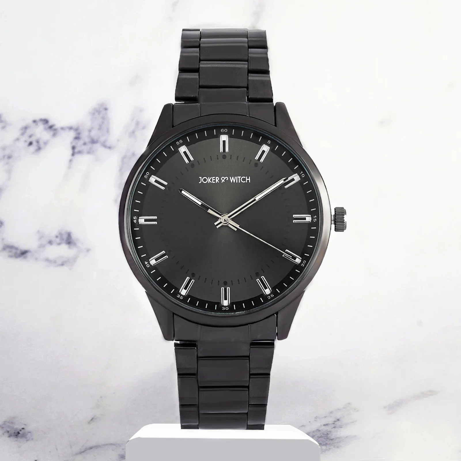 Shanghai Black Large Dial Linked Chain Strap Men's Watch - Image 2