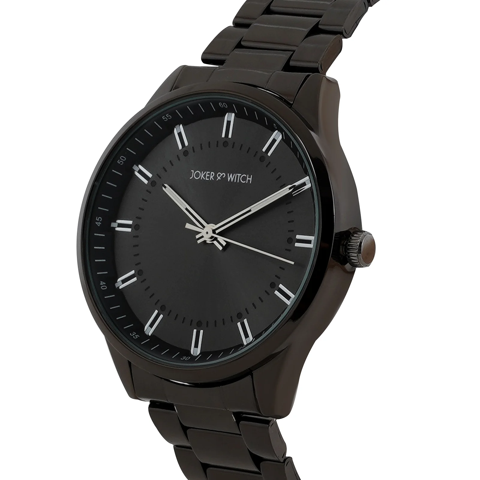 Shanghai Black Large Dial Linked Chain Strap Men's Watch - Image 4