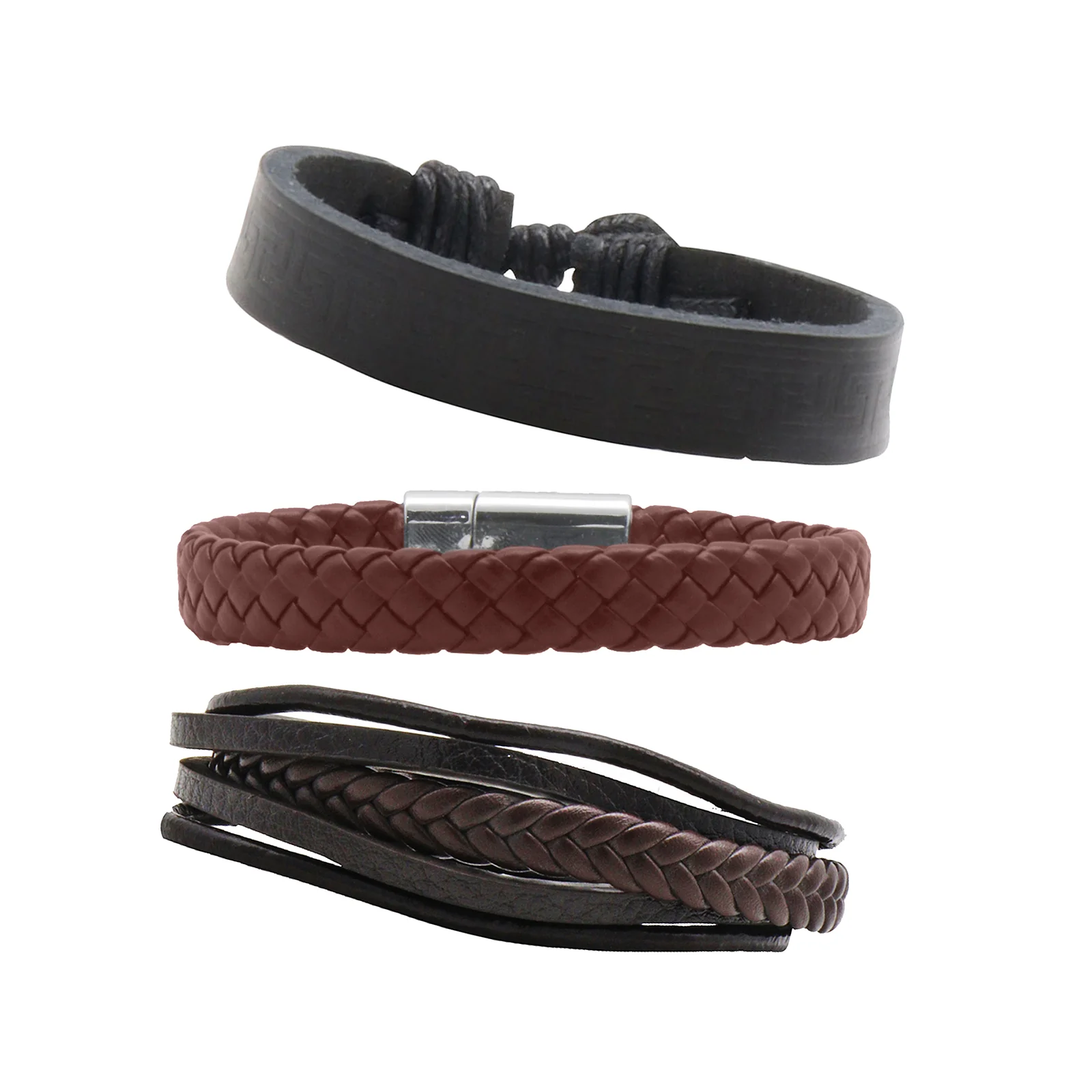 Shaun Set of 3 Mens Bracelet Set - Image 2