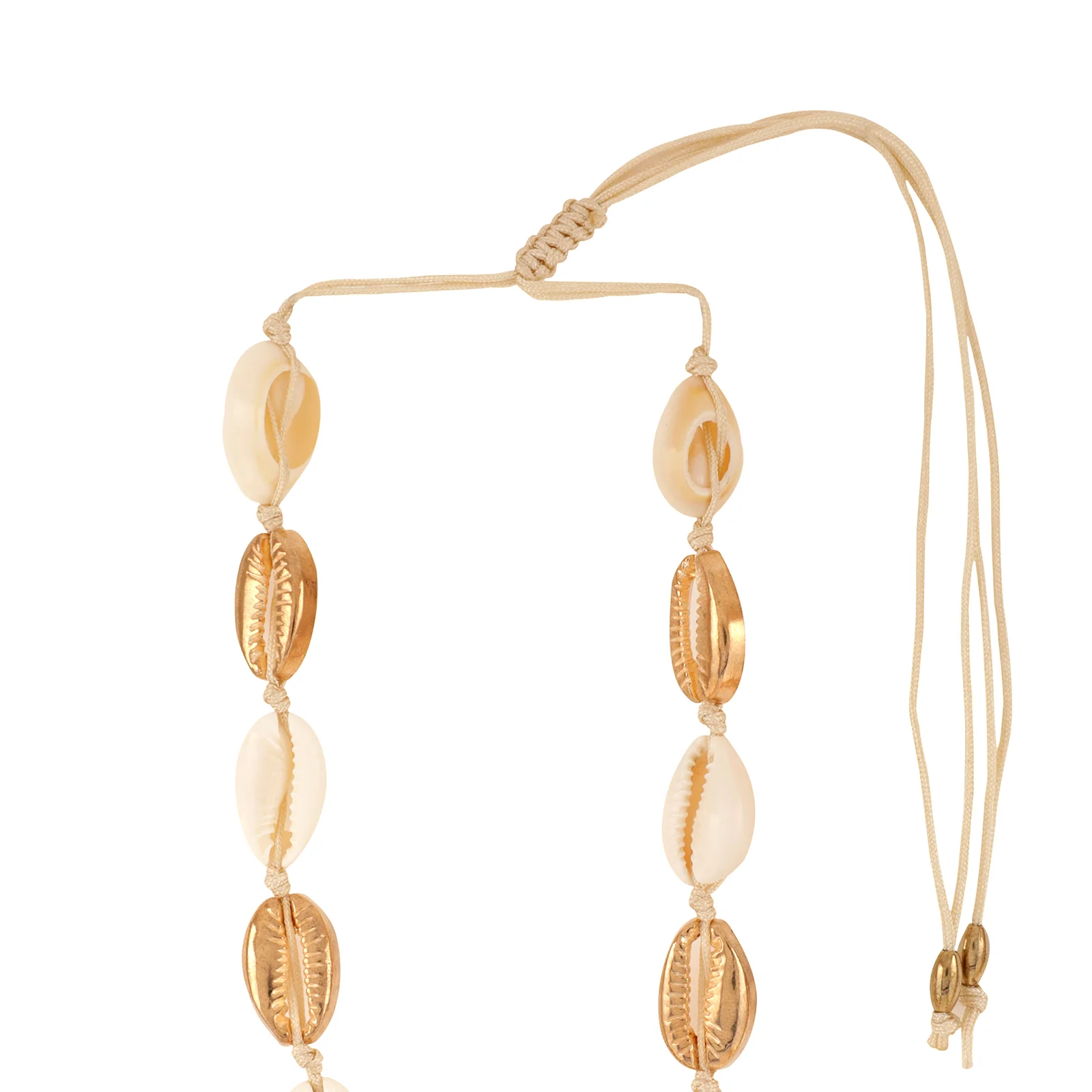 Shell Gold & White Choker Necklace - Image 4
