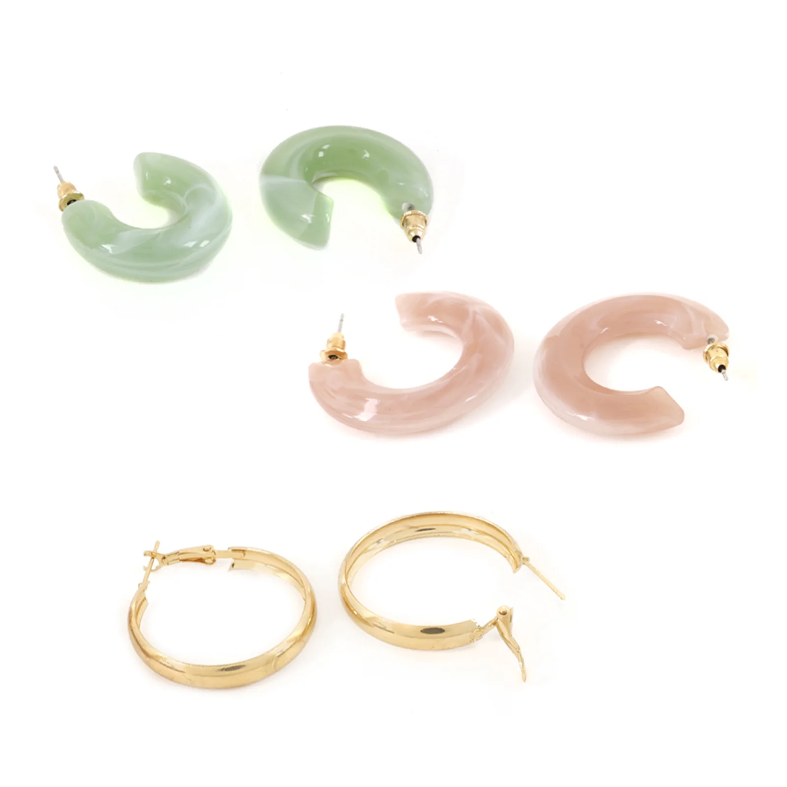 Bewitched Shine On Set of 3 Multi Color Hoop Earrings - Image 5