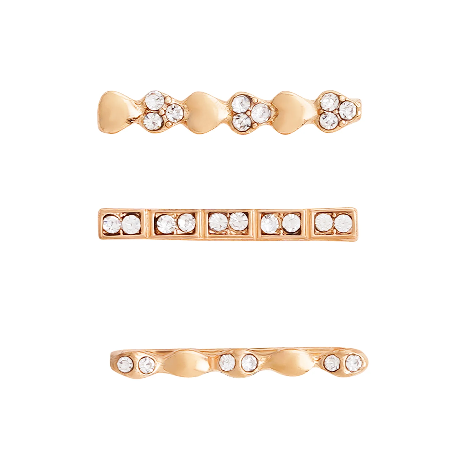 Shinning Diamonds Gold Ring Watch Charm - Image 3