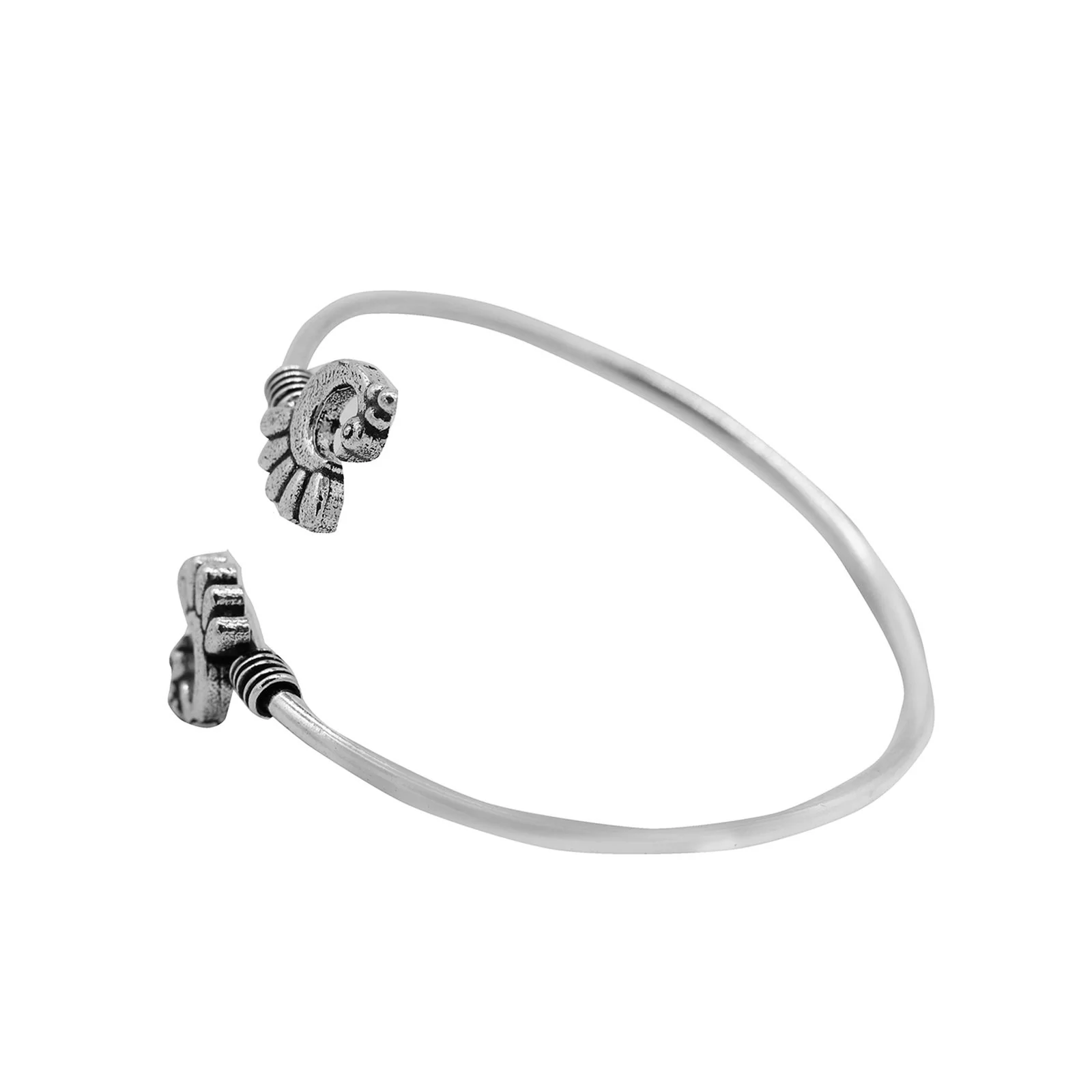Shyla Peacock Silver Oxidized Bracelet - Image 4