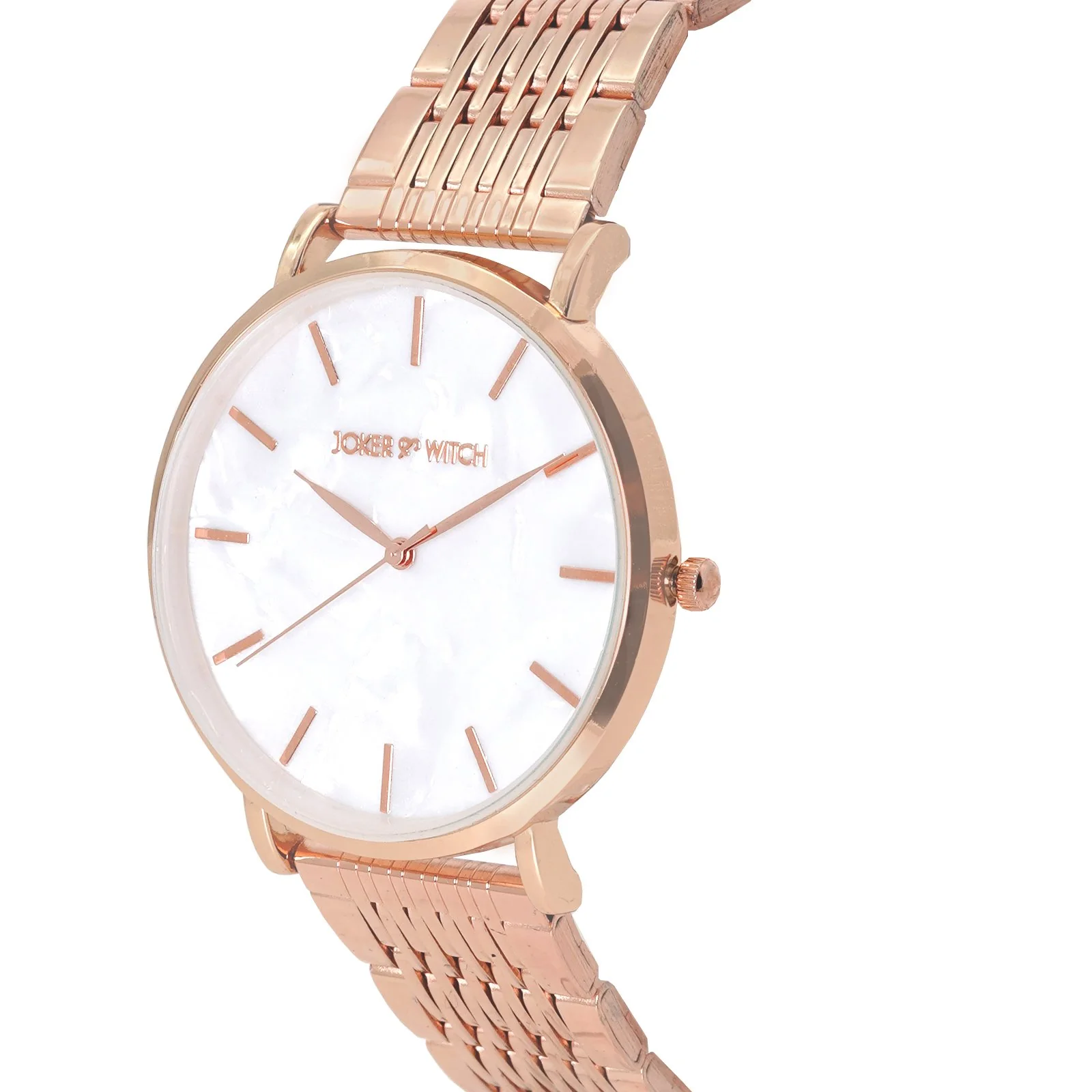 Signature White MOP Large Dial White Linked Chain Strap Women's Watch - Image 3