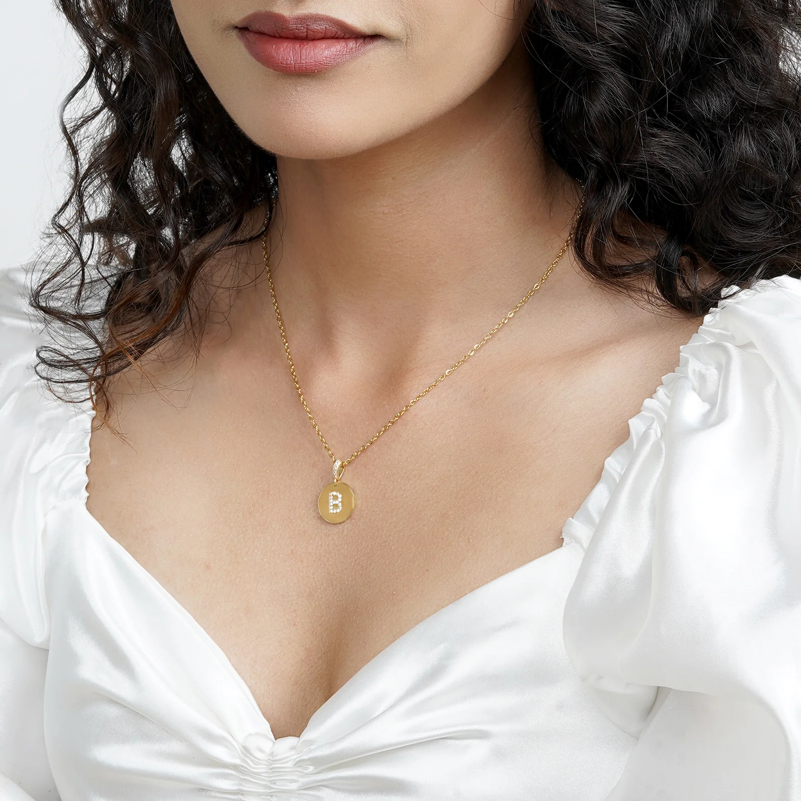 Silken Alphabet B Necklace - Image 2