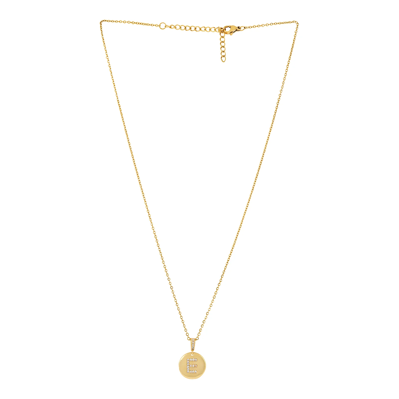 Silken Alphabet E Necklace - Image 3