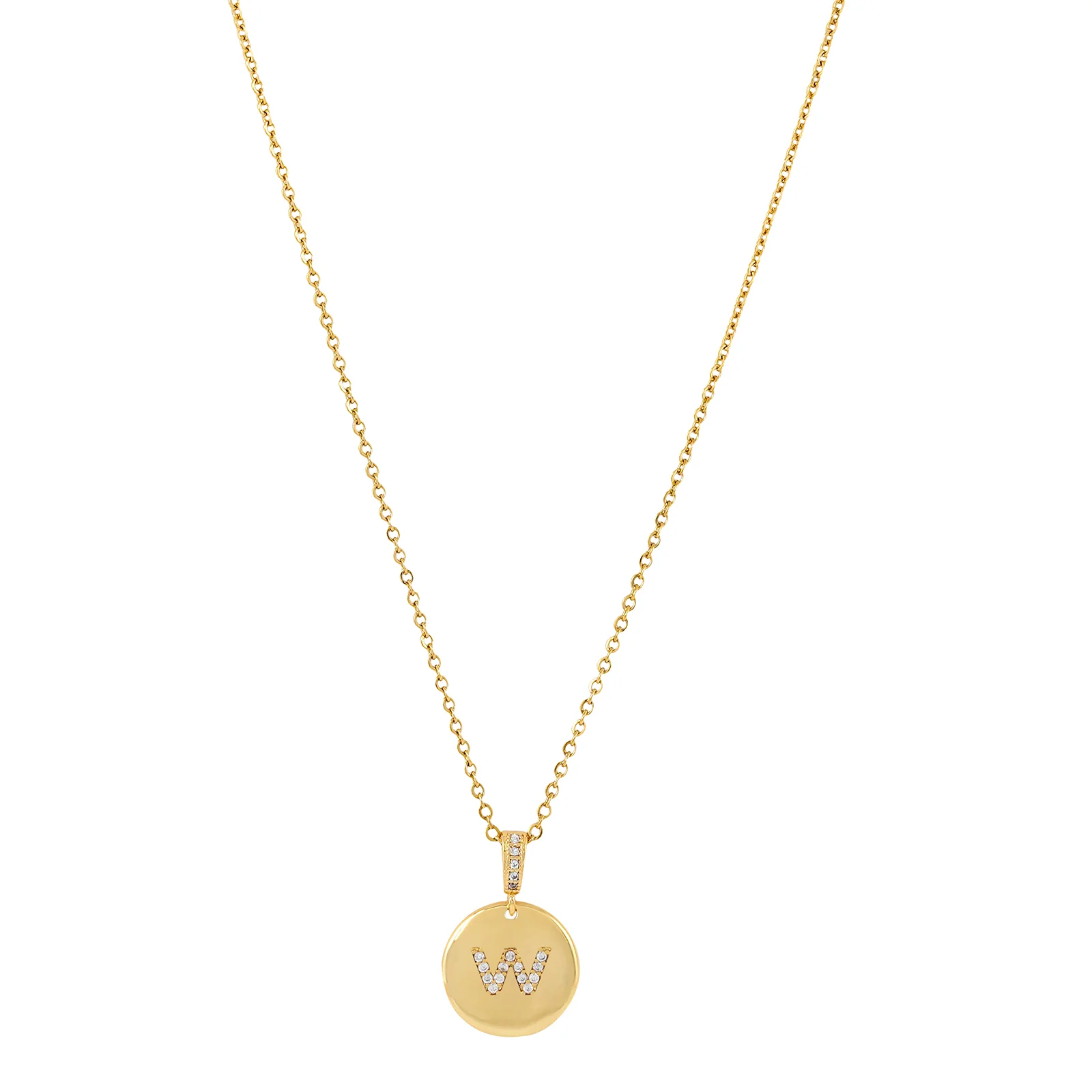 Silken Alphabet W Necklace - Image 4