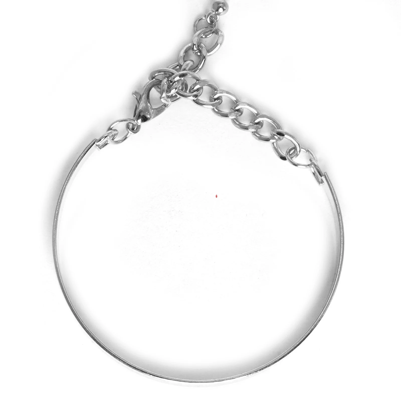 Silver Chunky Chain Link Set of 3 Bracelets - Image 3
