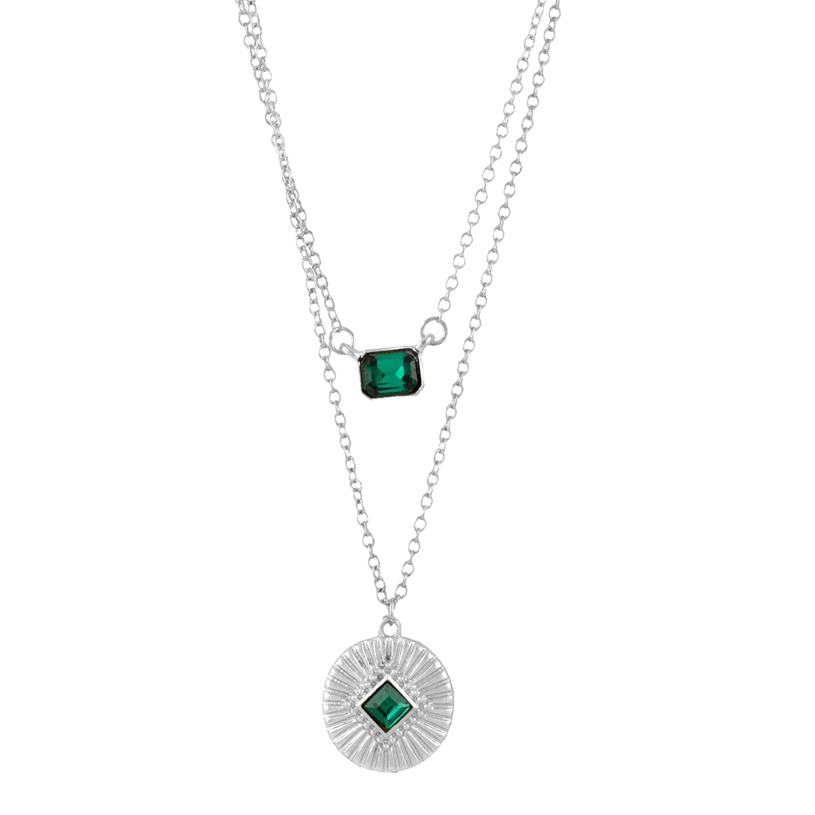 Bewitched Silver Sage Layered Necklace - Image 4