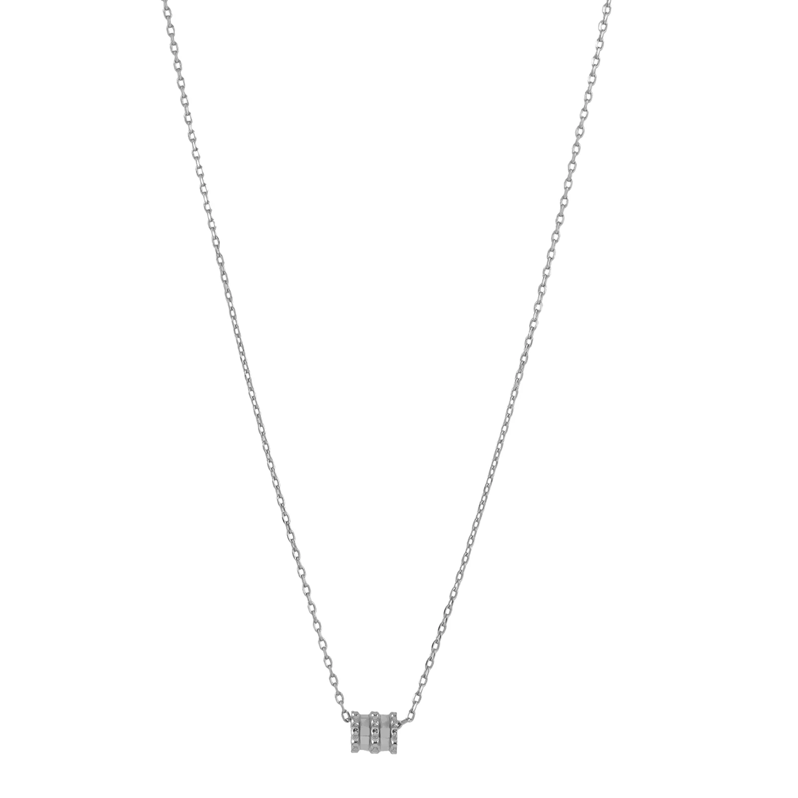 Silvered Rhinestone Jewelry Set - Image 3