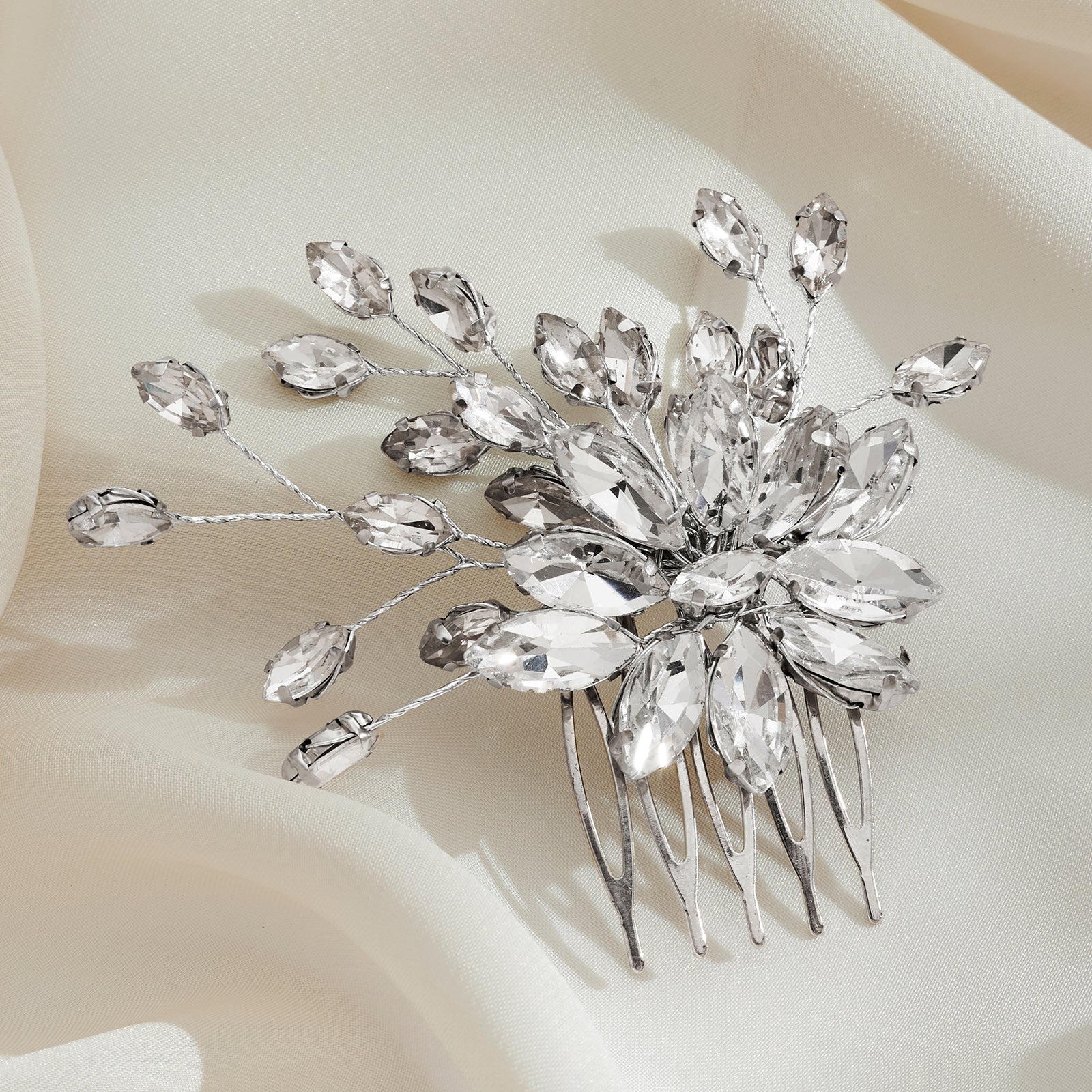 Silvia Silver Pearl hairpin - Image 2