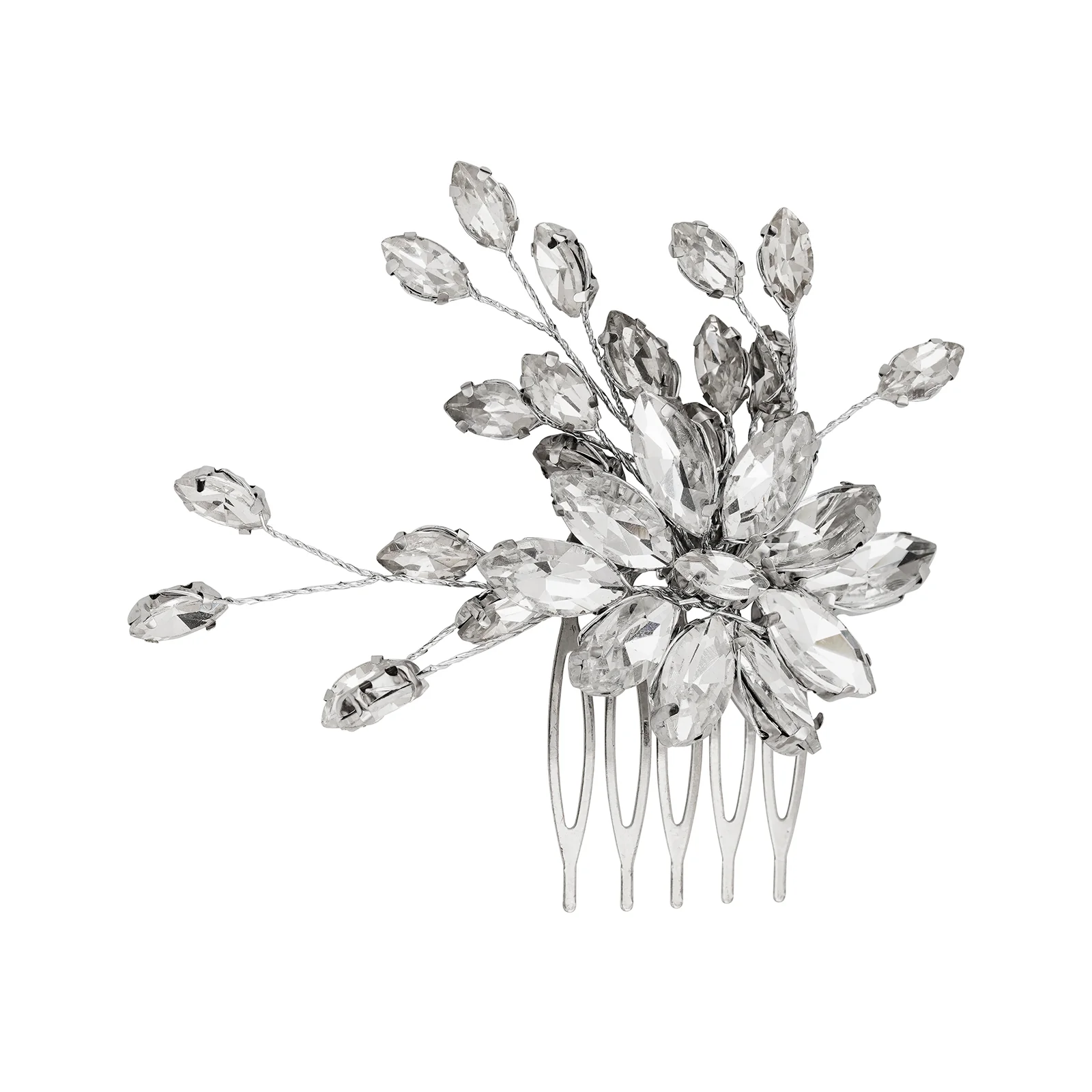 Silvia Silver Pearl hairpin - Image 3