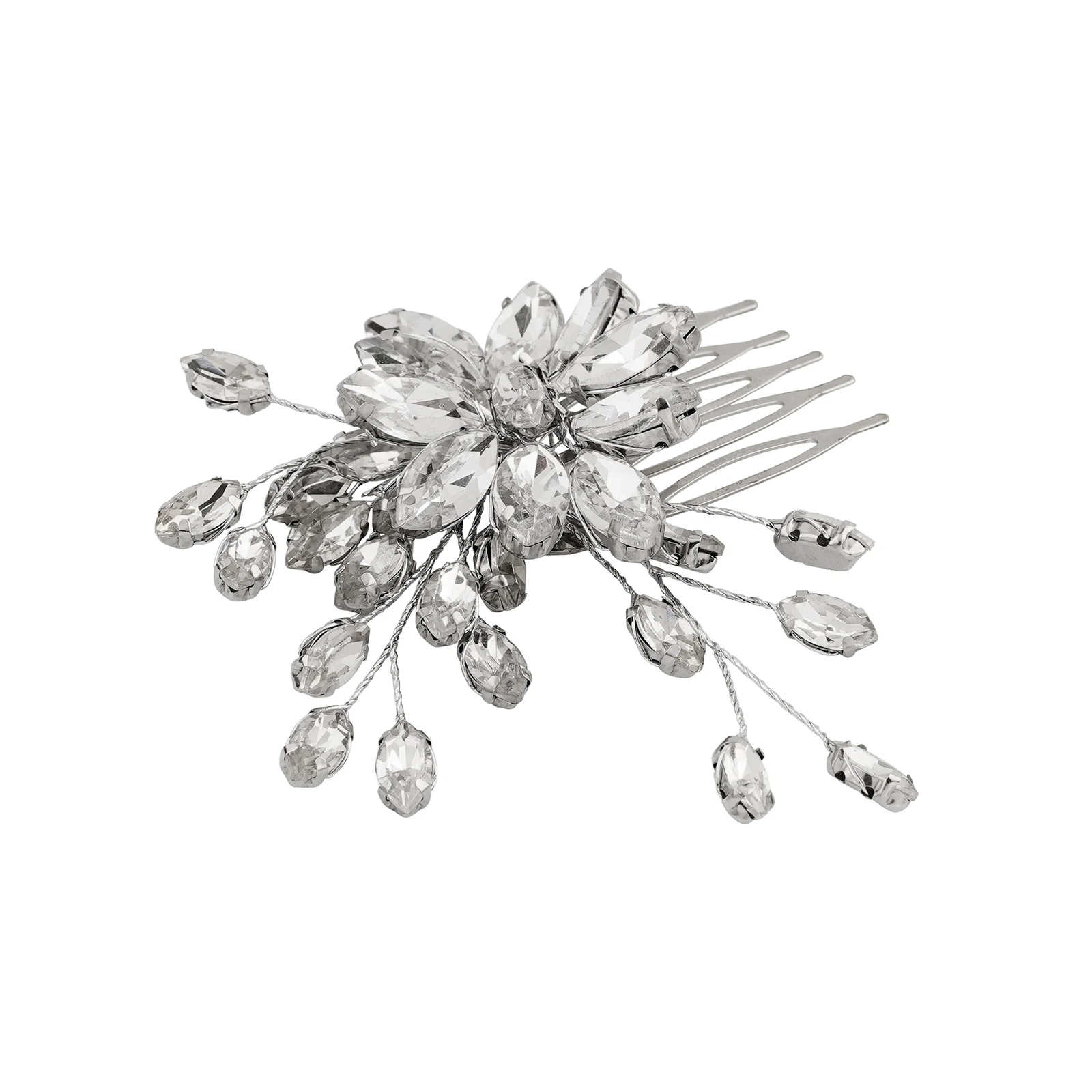 Silvia Silver Pearl hairpin - Image 4